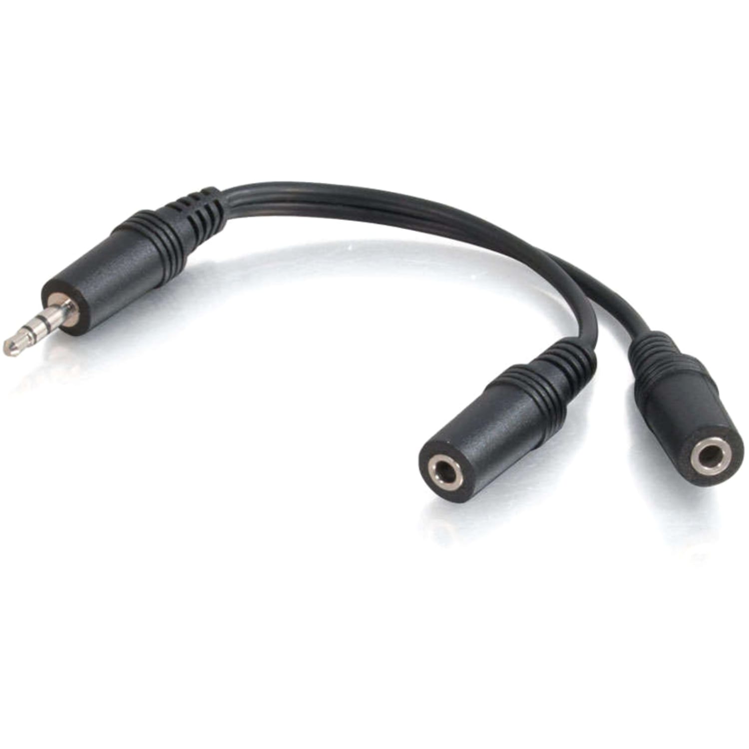 C2G 6in 3.5mm Y-Cable - 3.5mm (1) to 3.5mm (2) - M/F - Converts a 3.5mm jack to dual 3.5mm jacks - Image 5
