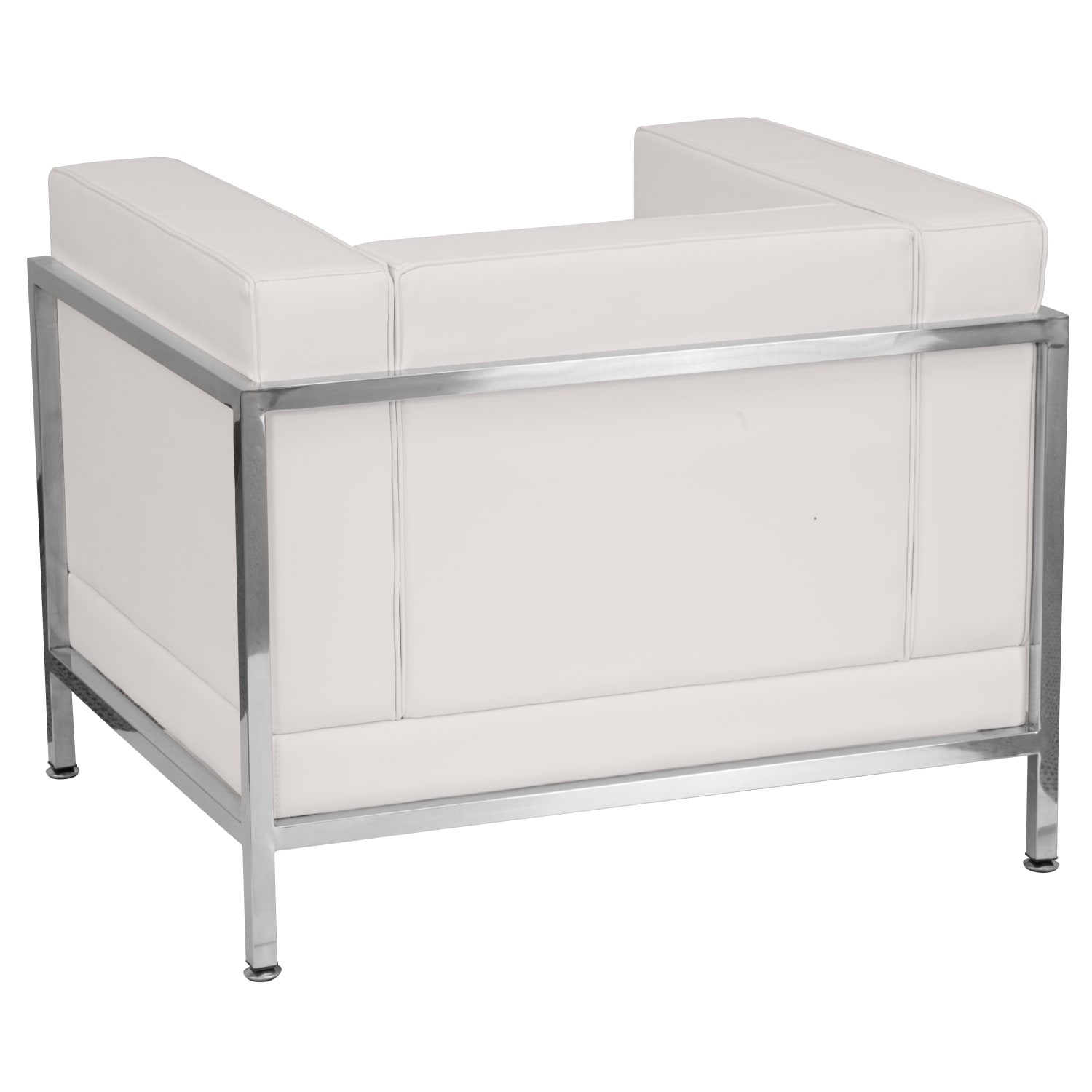 Flash Furniture HERCULES Imagination Series Contemporary LeatherSoft Modular Chair with Quilted Tufted Seat and Encasing Frame Melrose White PopularChairscom Flash Furniture HERCULES Imagination Series Contemporary LeatherSoft Modular Chair with Quilted Tufted Seat and Encasing Frame Melrose White PopularChairscom