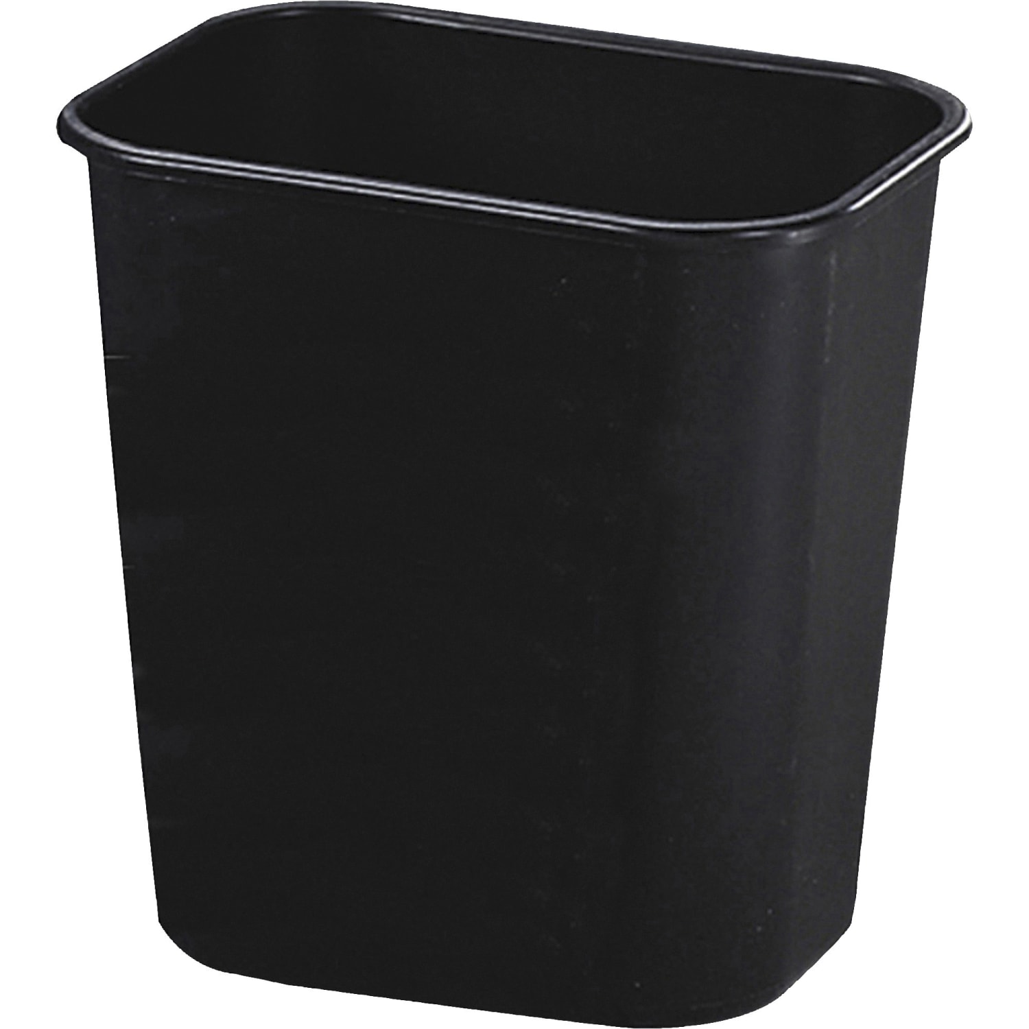Rubbermaid Commercial Deskside Wastebaskets, 3.25 Gallons, Black, Set Of 12 Wastebaskets - Image 3