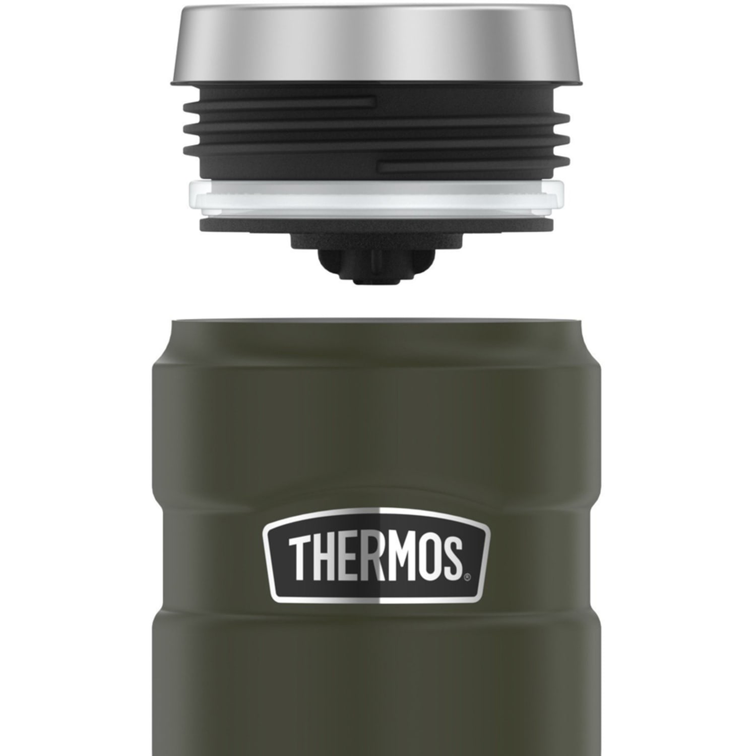 Stainless King SK1005AG4 16-Ounce Stainless King Stainless Steel Travel Tumbler - 2.6in Diameter - Green - Stainless Steel Body - Image 5