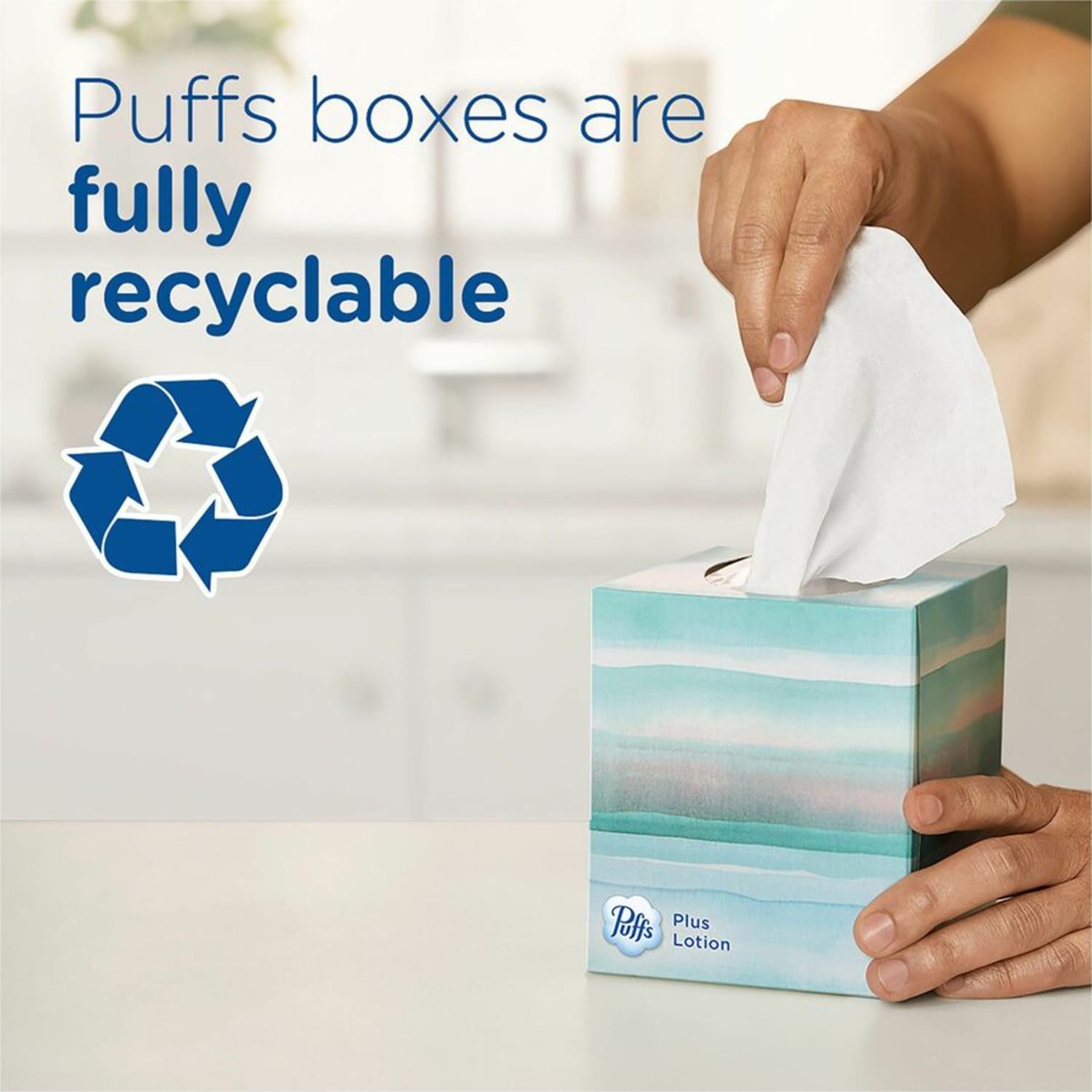 Puffs Plus Lotion Facial Tissues - 2 Ply - WhiteBox - 56 Box - 24 / Carton - Image 6