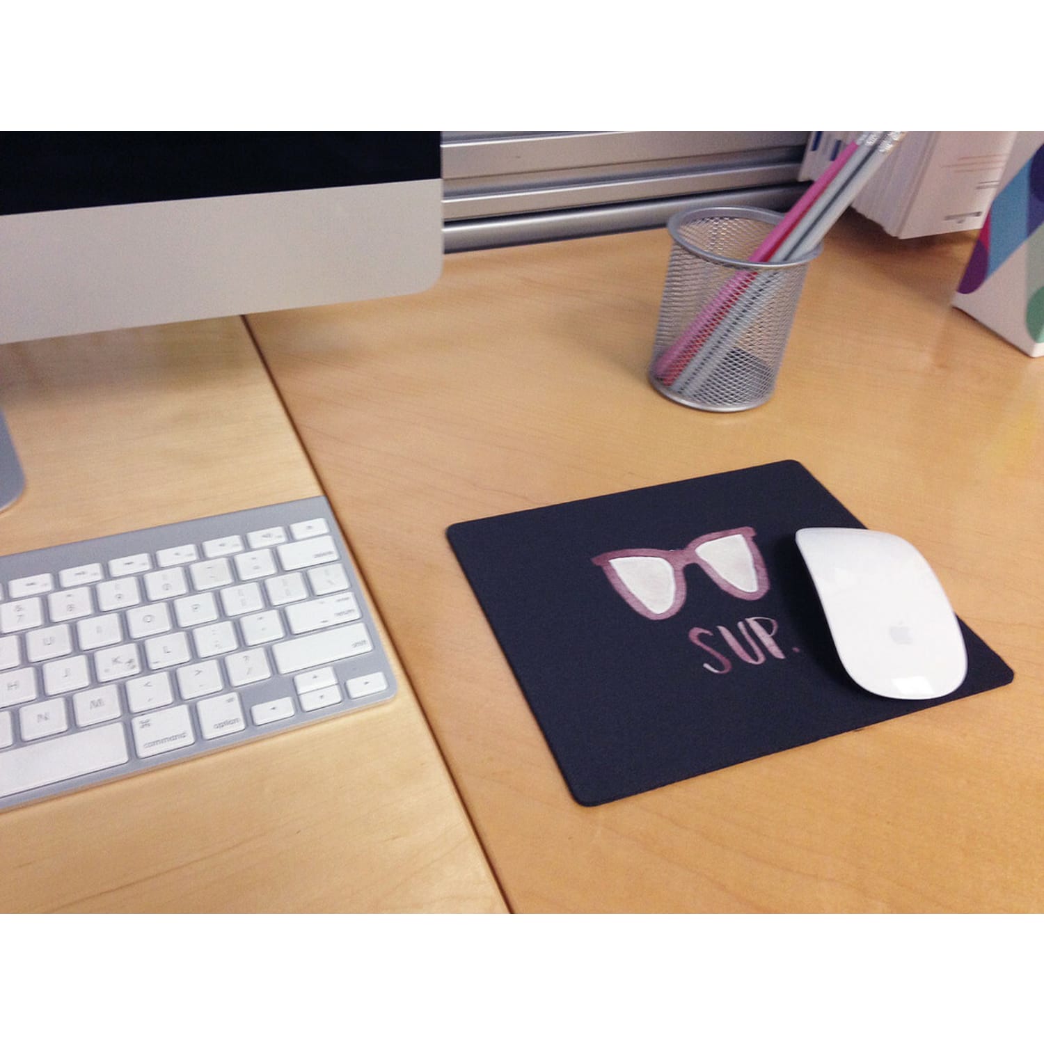 OTM Essentials Mouse Pad, Sup Dude, 10in x 9.13in, Black, PV1BM-ART-15 - Image 4