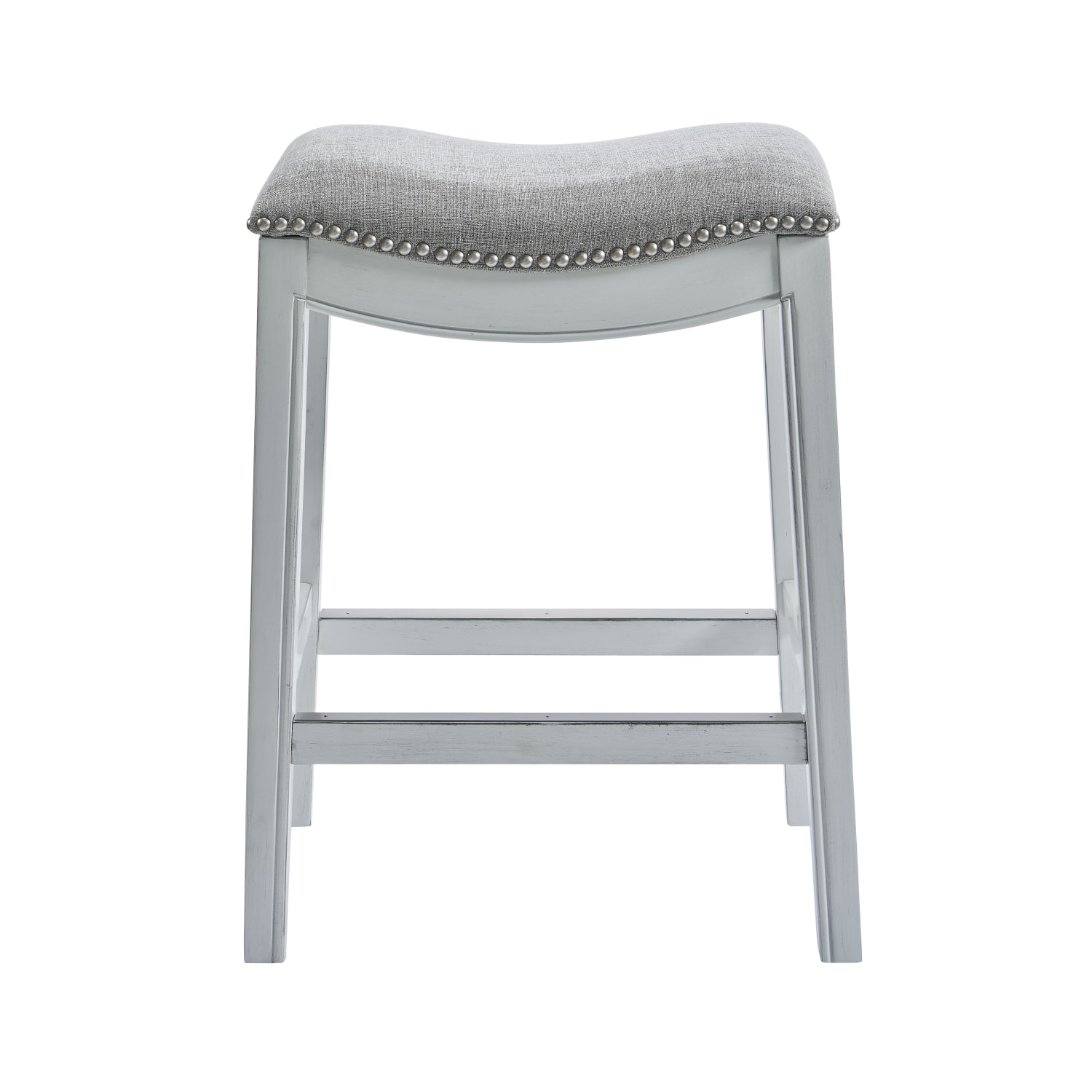 New Ridge Home Goods Zoey Counter Stool, White - Image 4