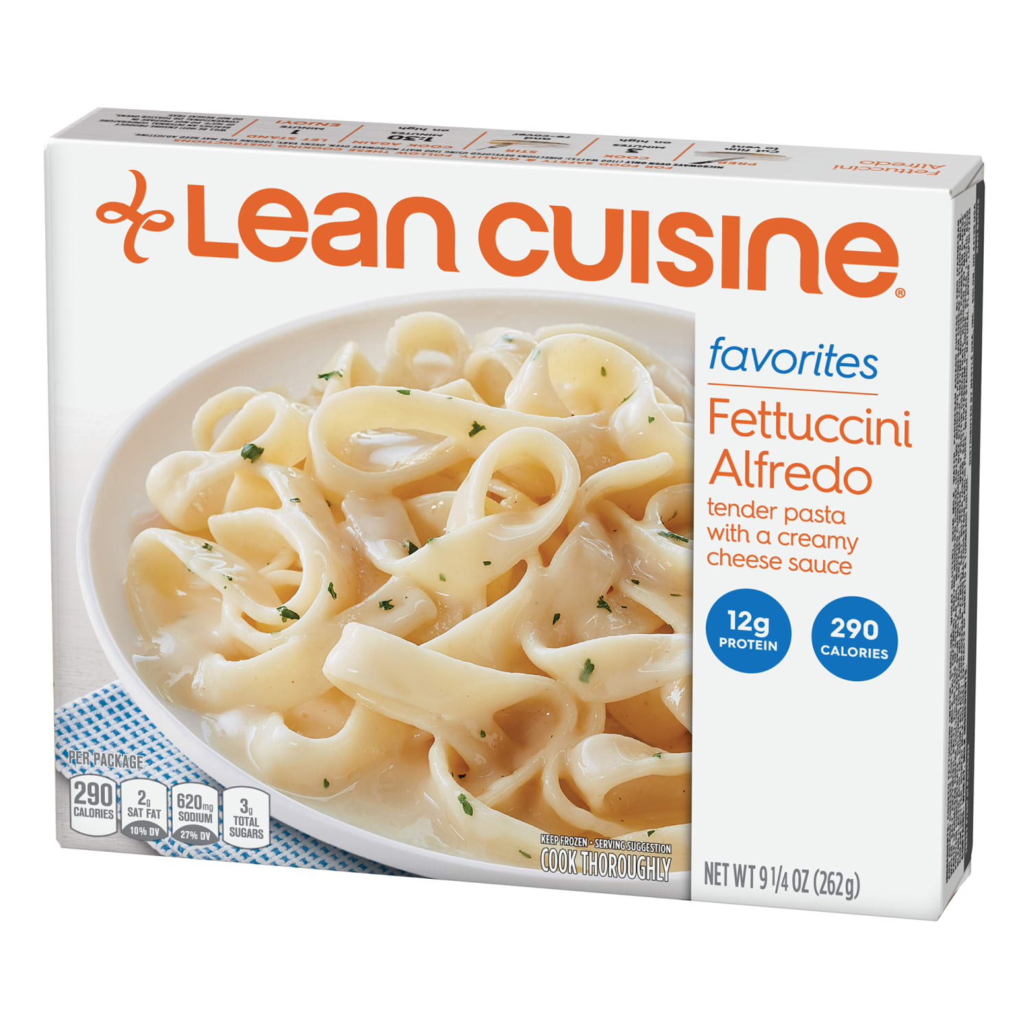Lean Cuisine Favorites Fettuccini Alfredo, 9.25 Oz, Box Of 3 Meals - Image 4