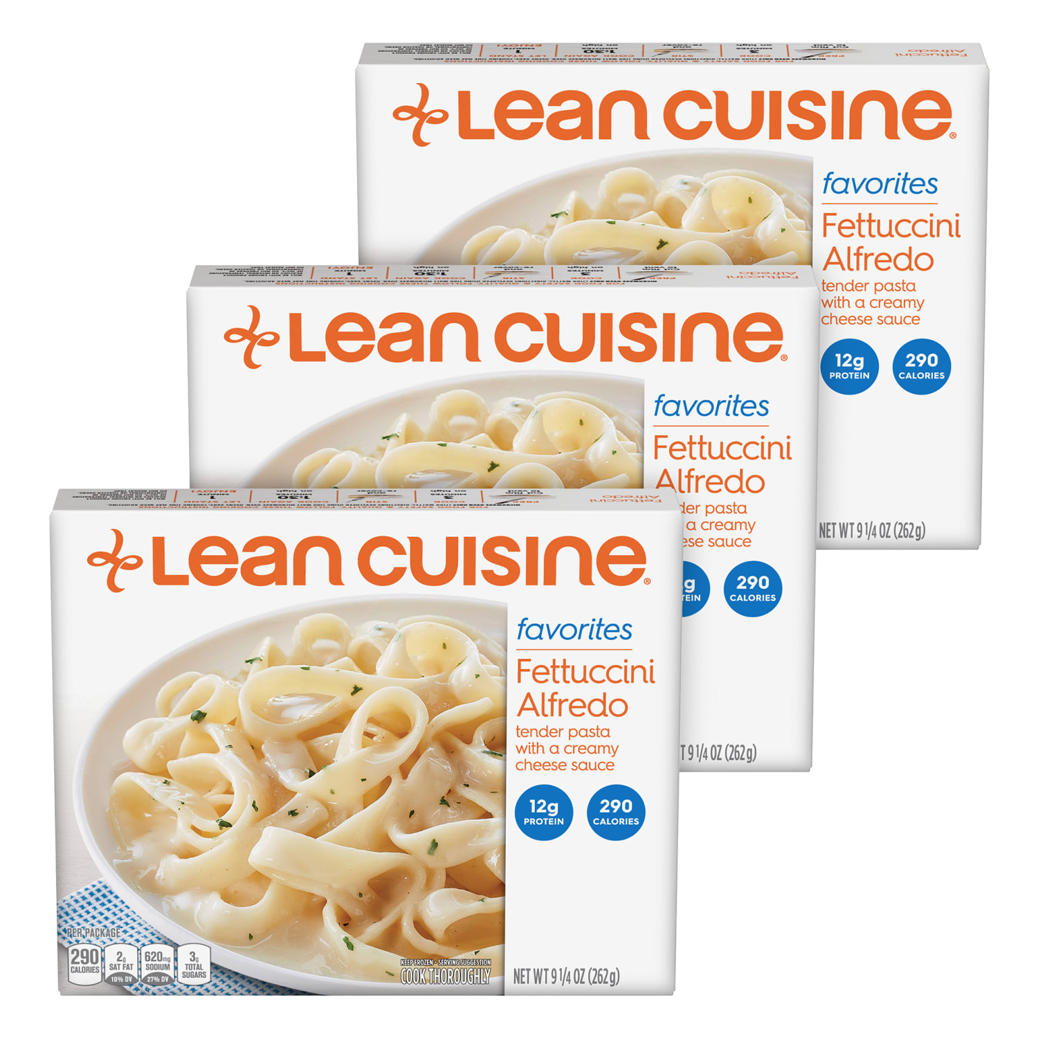 Lean Cuisine Favorites Fettuccini Alfredo, 9.25 Oz, Box Of 3 Meals - Image 6