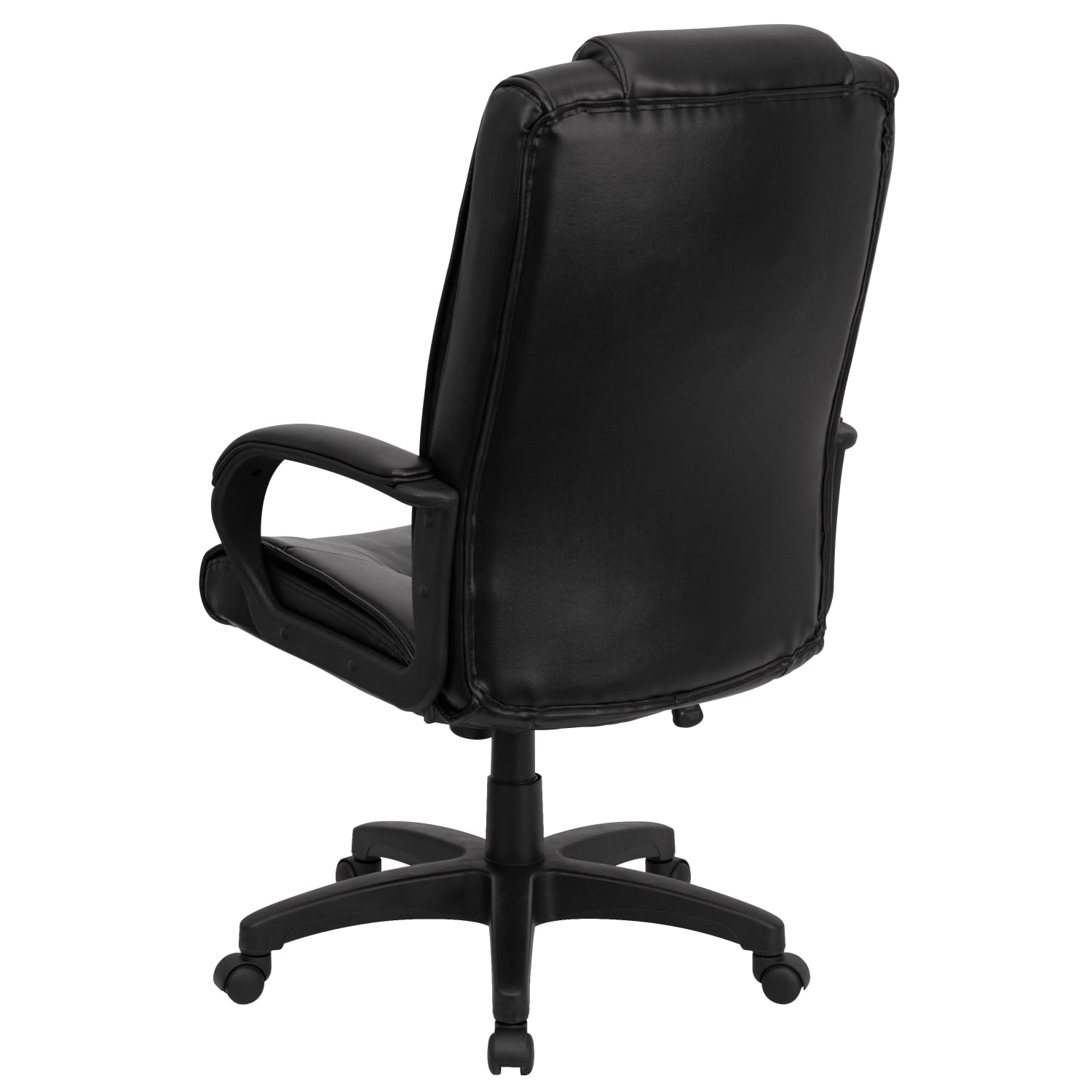 Flash Furniture Ergonomic LeatherSoft High-Back Executive Swivel Office Chair, Black - Image 6