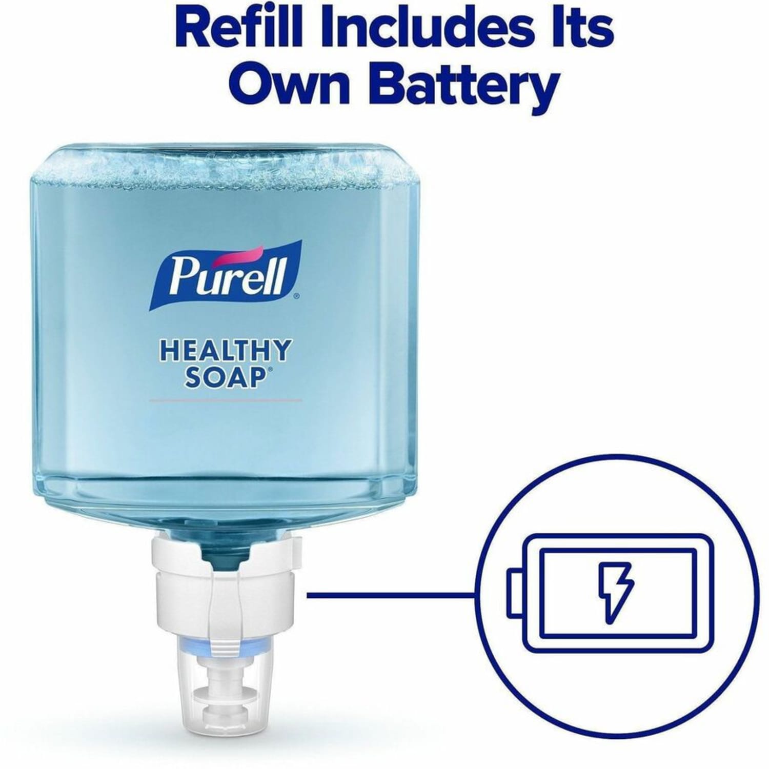 Purell ES8 Professional Naturally Clean Foam Hand Soap, Unscented, 40.5 Oz, Carton Of 2 Refills - Image 6