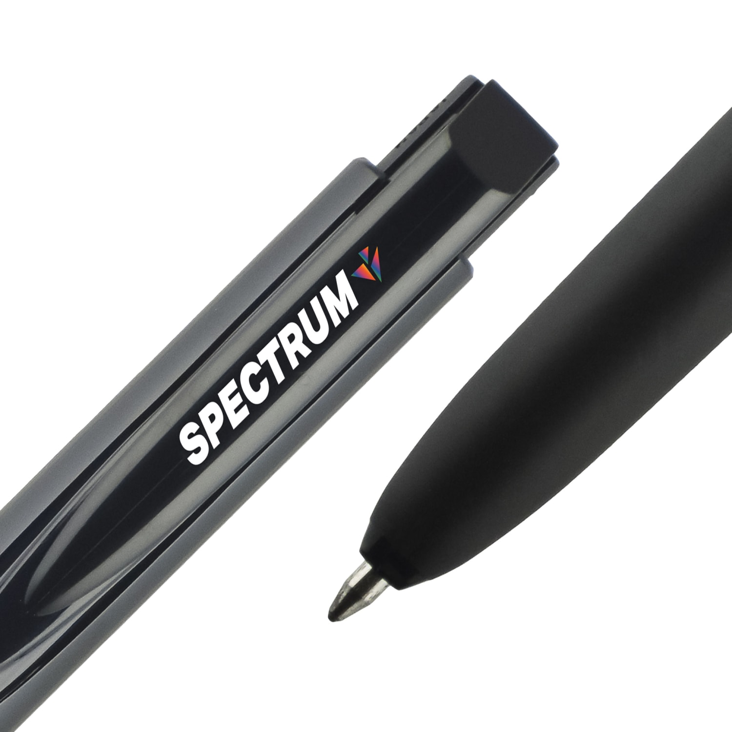 uni-ball Spectrum Retractable Gel Pens, Medium Point, 0.7 mm, Black Barrel, Black Ink, Pack Of 5 pens - Image 3