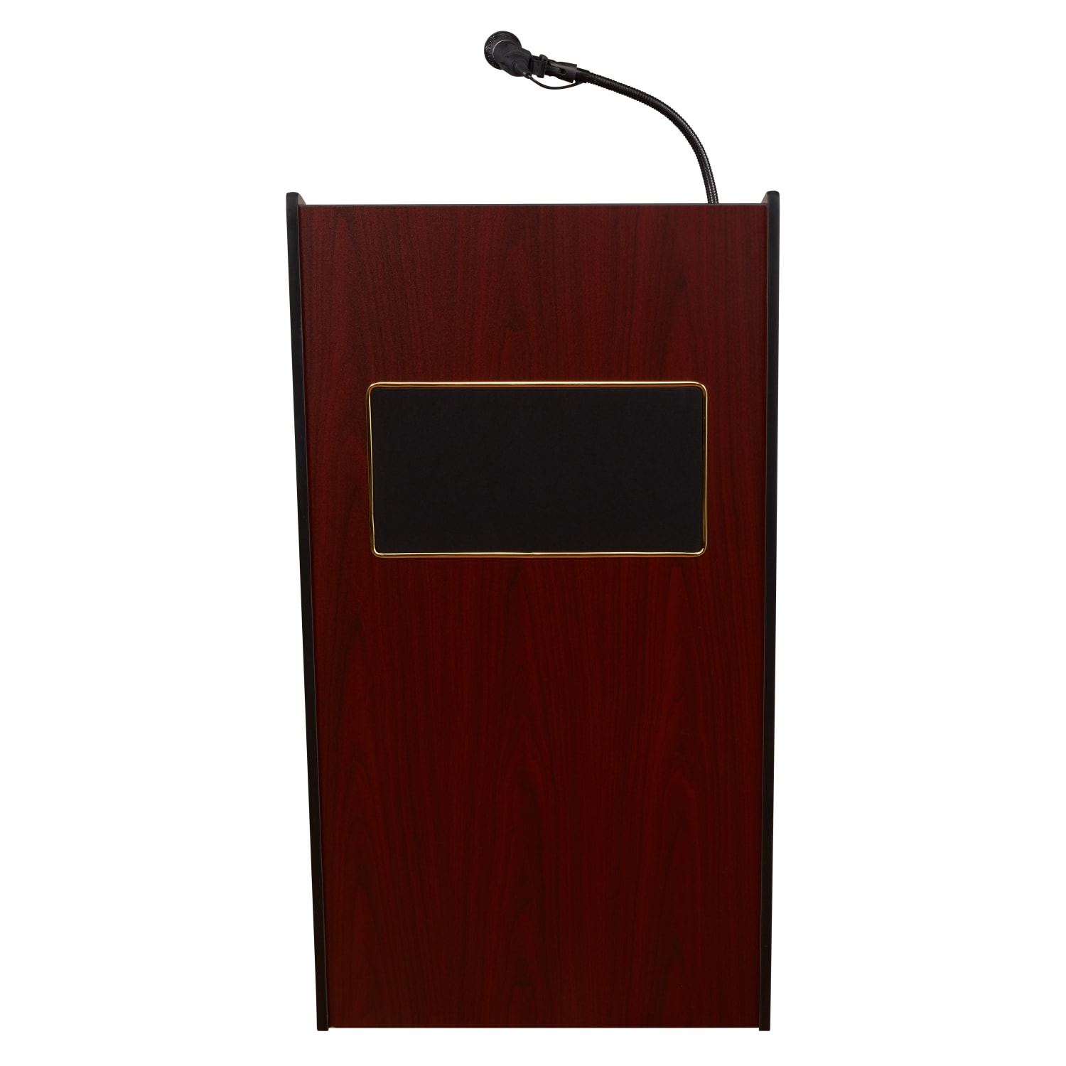 Oklahoma Sound The Aristocrat Sound Lectern With Sound & Handheld Wireless Microphone, Mahogany - Image 6