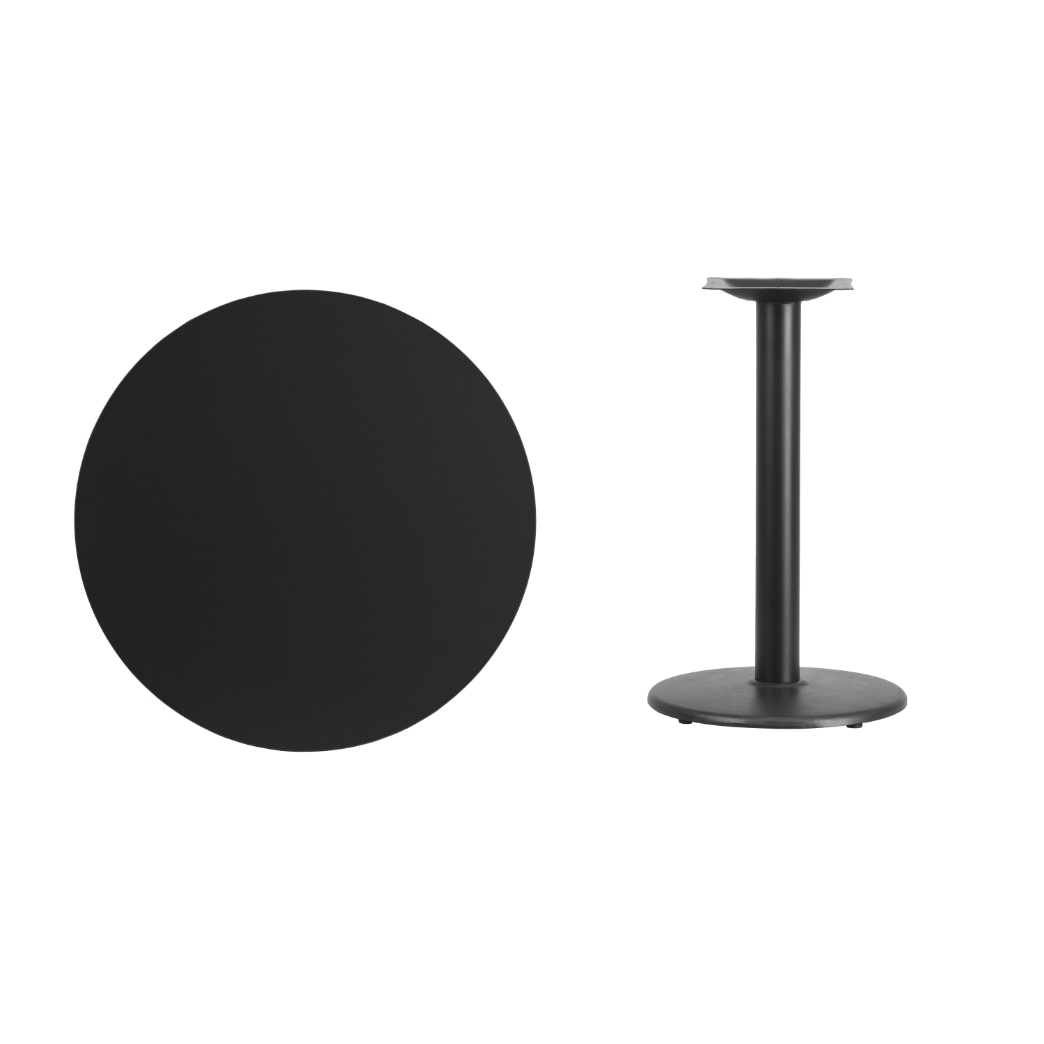 Flash Furniture Round Hospitality Table, 31-1/8inH x 30inW x 30inD, Black - Image 5