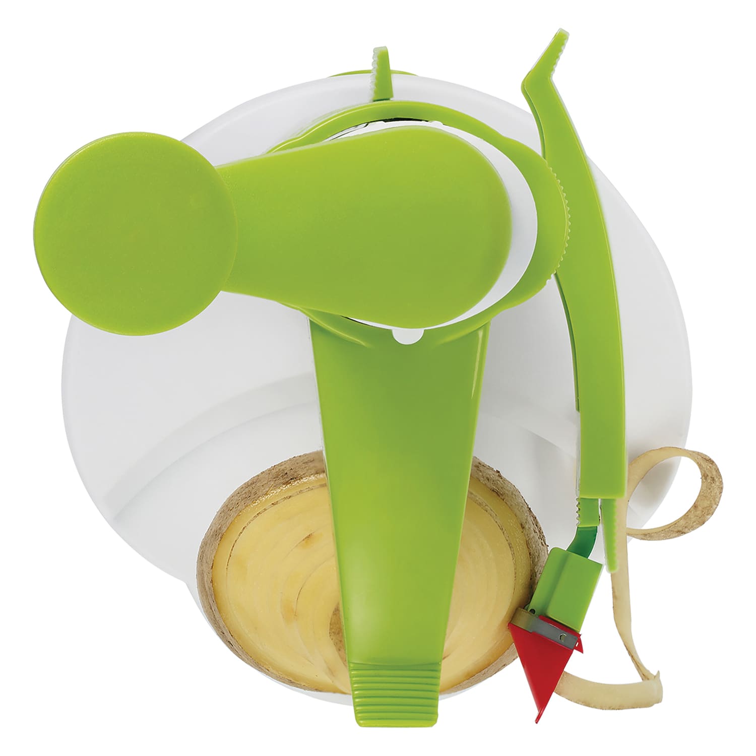 Starfrit Rotato Manual Peeler, Green/White - Image 6