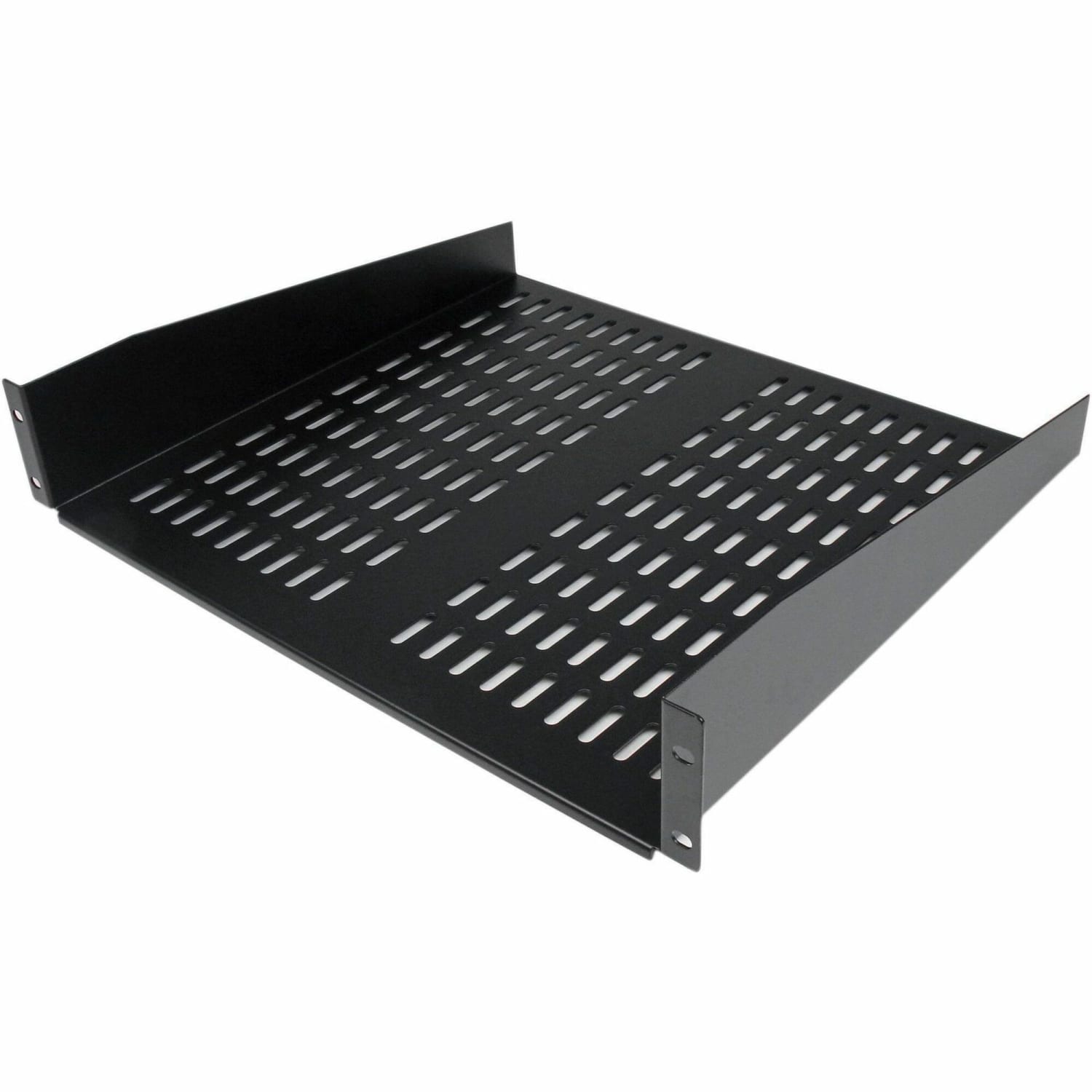 StarTech.com 2U 16in Universal Vented Rack Mount Cantilever Shelf - Fixed Server Rack Cabinet Shelf - 50lbs / 23kg - Image 6