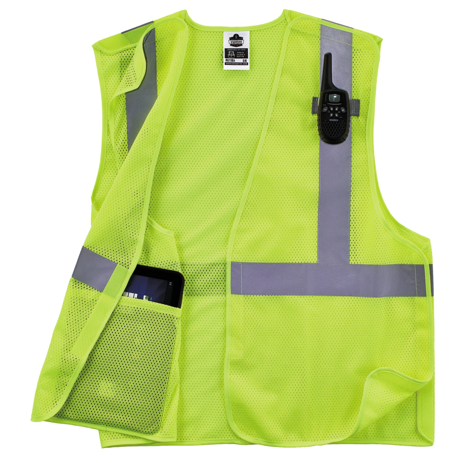 Ergodyne GloWear Breakaway Mesh Hi-Vis Type-R Class 2 Safety Vest, 2X, Lime - Image 5