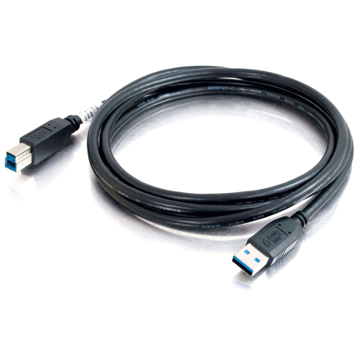 C2G 10ft USB 3.0 A to B SuperSpeed Cable - M/M - 9.84 ft USB Data Transfer Cable - Type A Male USB - Type B Male USB - Shielding - Black - Image 4