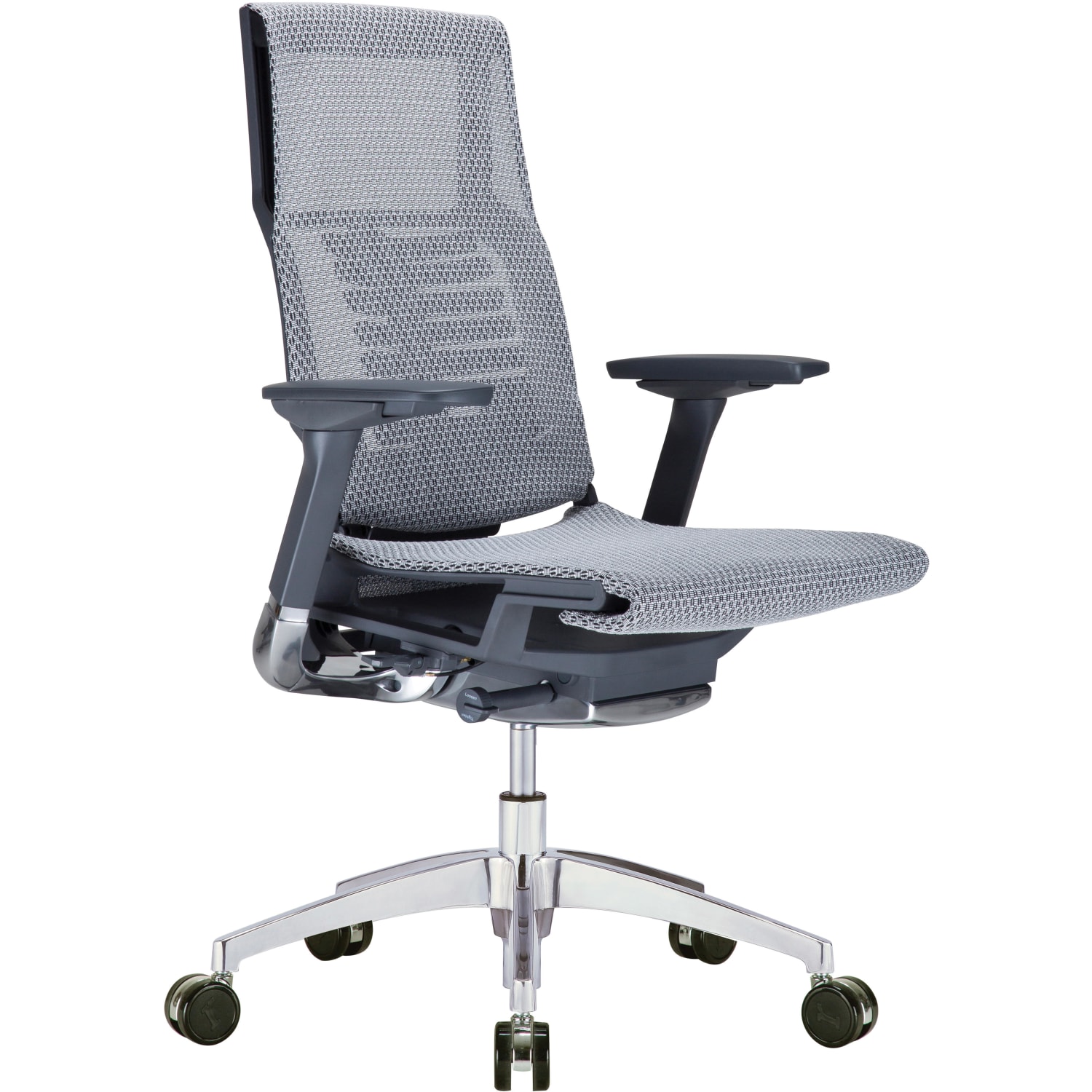 Raynor Powerfit Ergonomic Mesh Mid-Back Executive Chair, Black/Gray