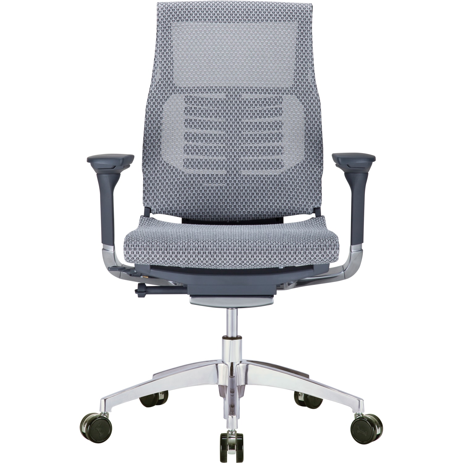 Raynor Powerfit Ergonomic Mesh Mid Back Executive Chair BlackGray PopularChairscom