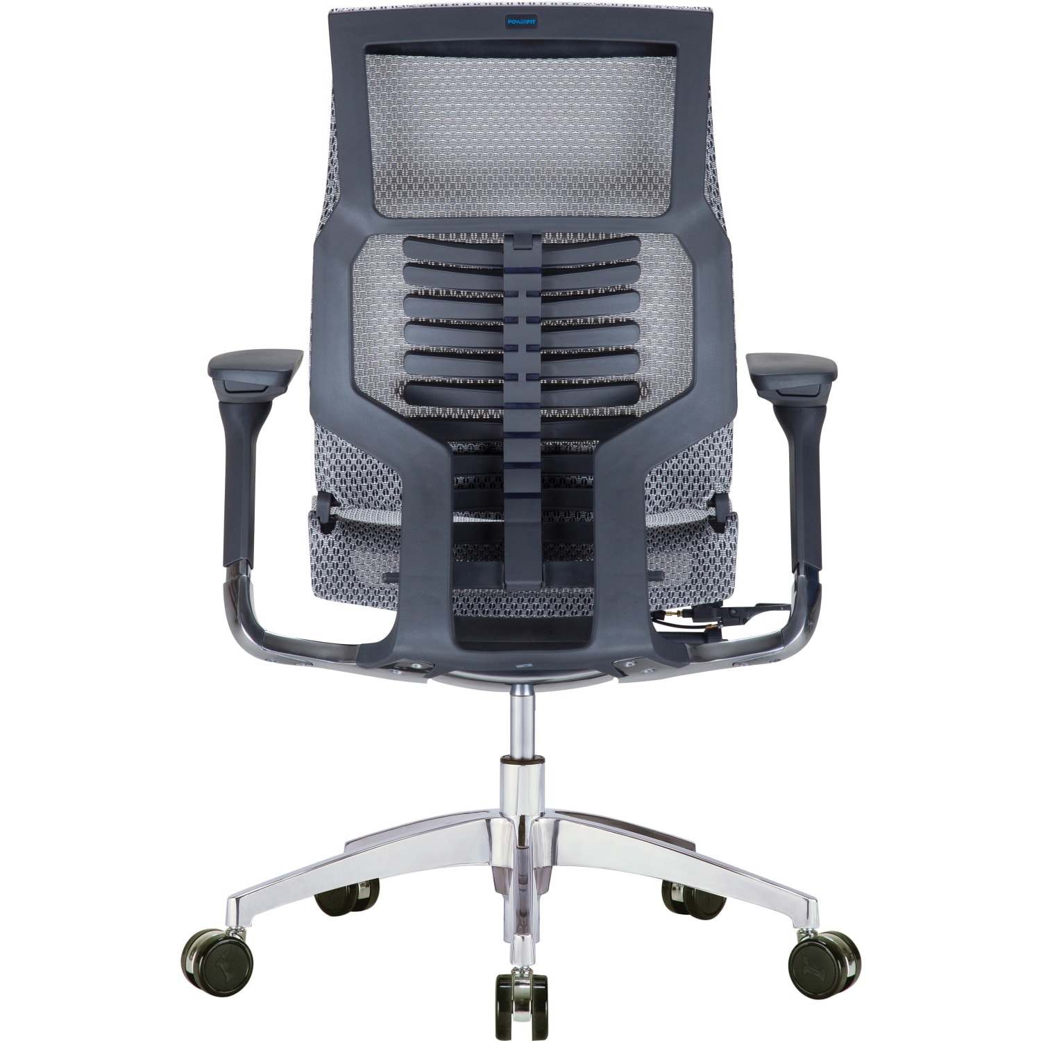 Raynor Powerfit Ergonomic Mesh Mid Back Executive Chair BlackGray PopularChairscom