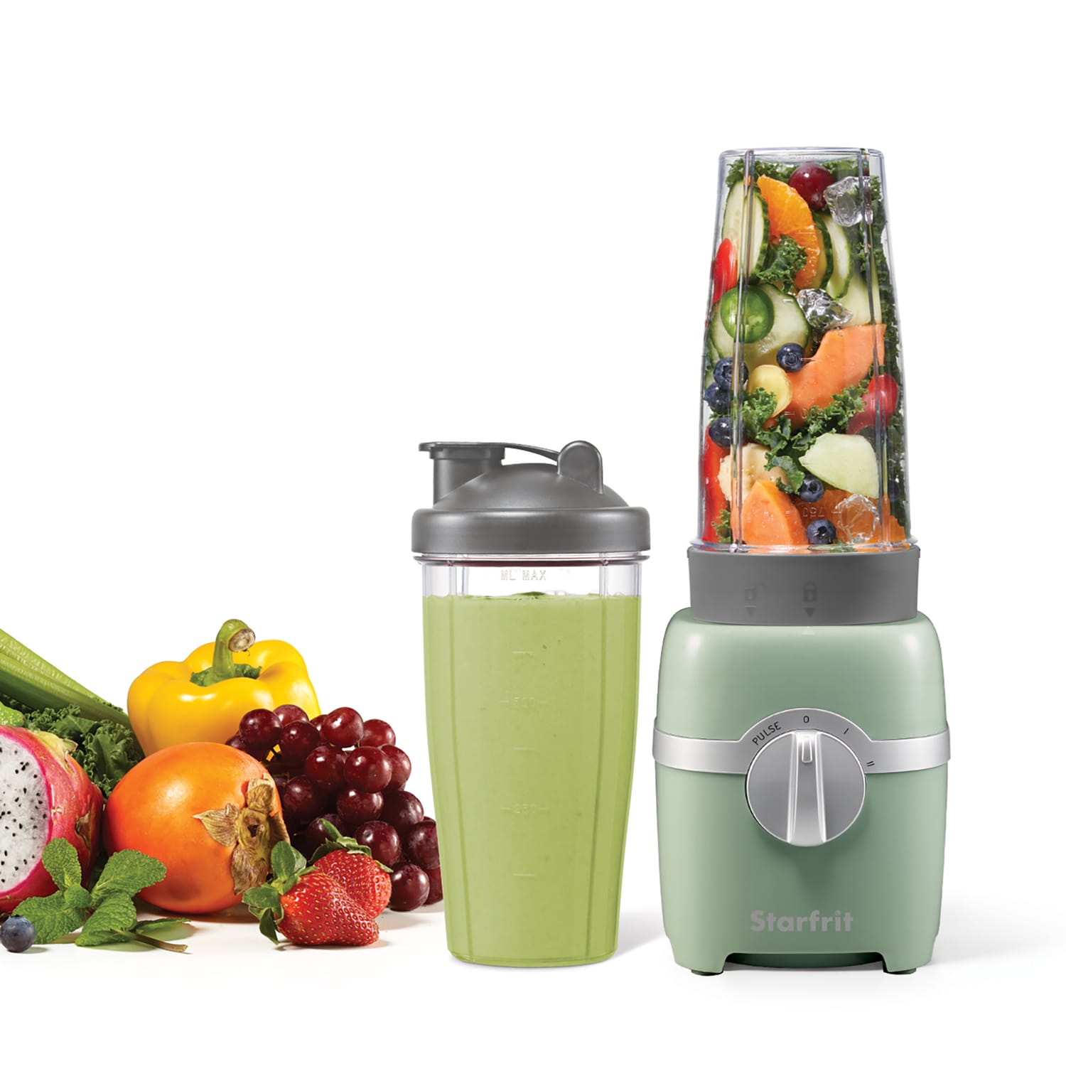 Starfrit 300-Watt 3-Speed Electric Personal Blender, Sage - Image 6