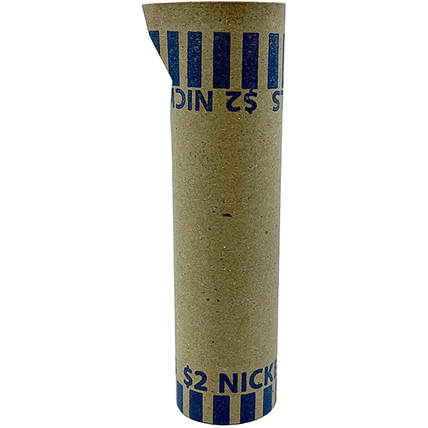 PAP-R Tubular Coin Wrappers - Total $2.00 in 40 Coins of 5cents Denomination - Heavy Duty, Burst Resistant - Kraft - Blue - Image 5