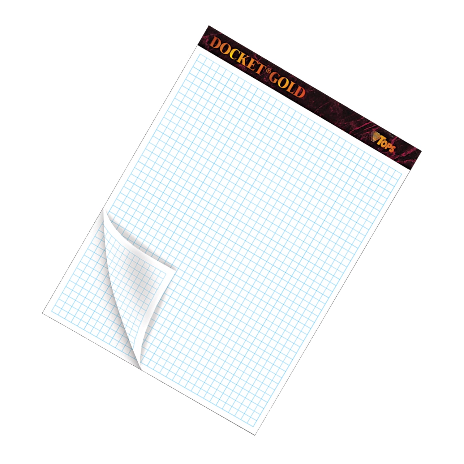 TOPS Double Docket Gold Writing Pad, 8 1/2in x 11in, Quad/Narrow Ruled, 160 Pages (80 Sheets), White - Image 4