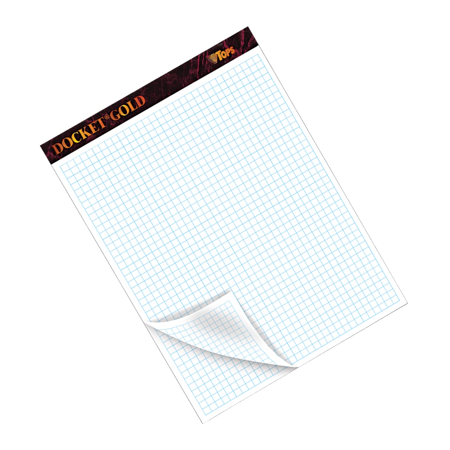 TOPS Double Docket Gold Writing Pad, 8 1/2in x 11in, Quad/Narrow Ruled, 160 Pages (80 Sheets), White - Image 5