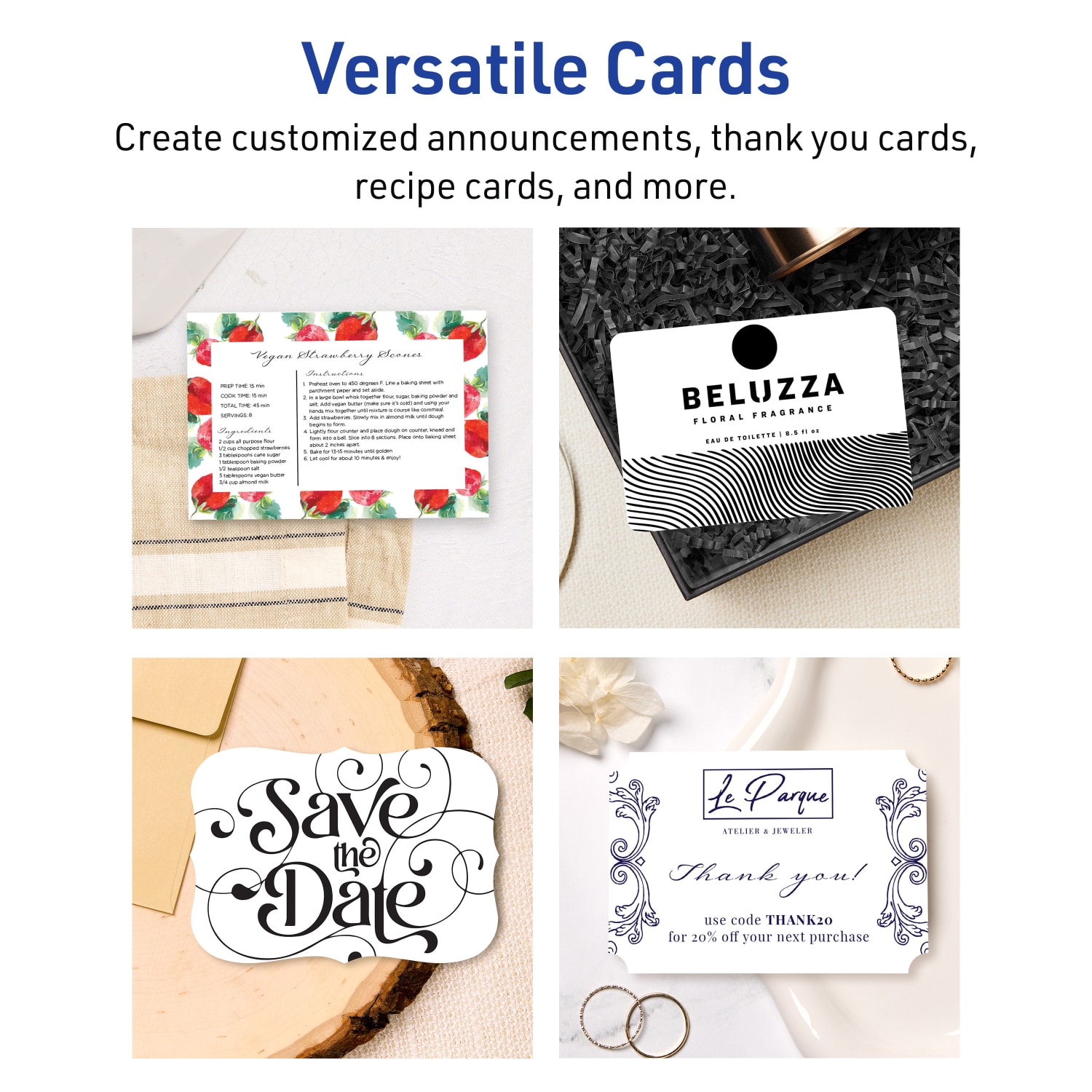 Avery Printable Postcards With Sure Feed Technology, 4in x 6in Rectangle Rounded Corners, Matte White, Pack Of 20 - Image 4