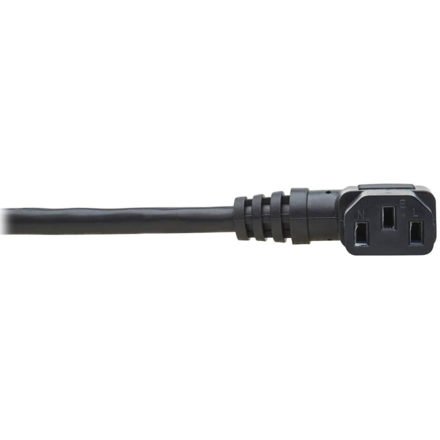 Eaton Tripp Lite Series Power Extension Cord, Right-Angle C13 to C14 PDU Style - 10A, 250V, 18 AWG, 2 ft. (0.61 m), Black - P00400213RA - Image 4
