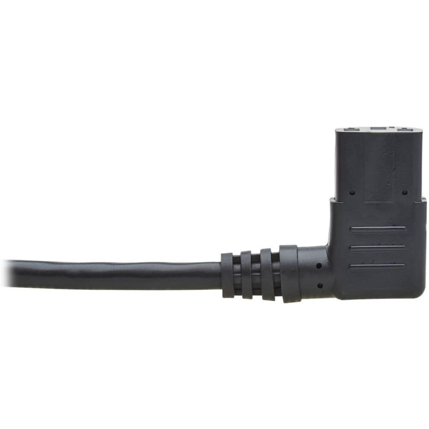 Eaton Tripp Lite Series Power Extension Cord, Right-Angle C13 to C14 PDU Style - 10A, 250V, 18 AWG, 2 ft. (0.61 m), Black - P00400213RA - Image 5