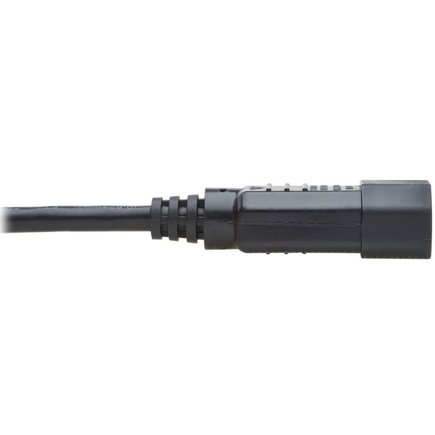 Eaton Tripp Lite Series Power Extension Cord, Right-Angle C13 to C14 PDU Style - 10A, 250V, 18 AWG, 2 ft. (0.61 m), Black - P00400213RA - Image 6