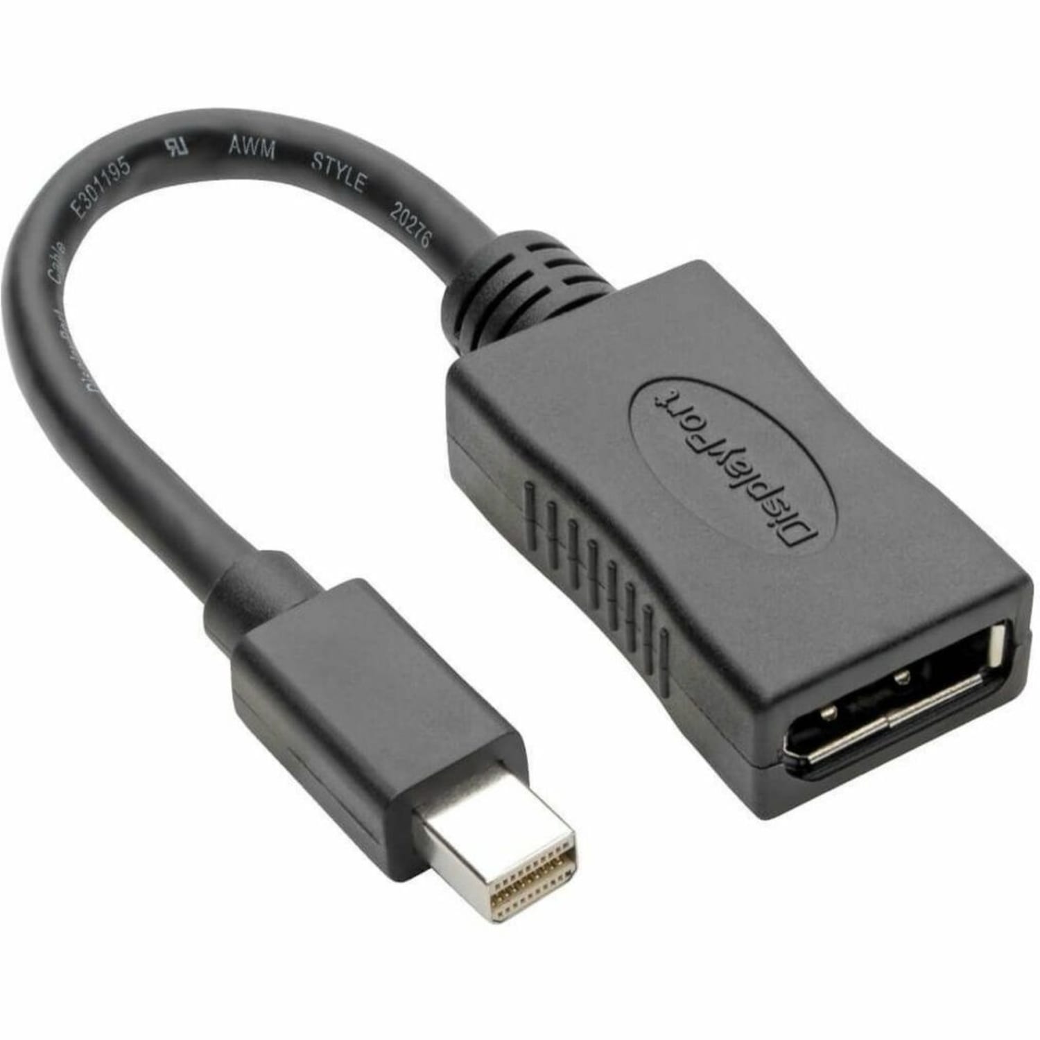Tripp Lite Mini DisplayPort to DisplayPort Adapter Converter 4K @ 60Hz mDP to DP 6in