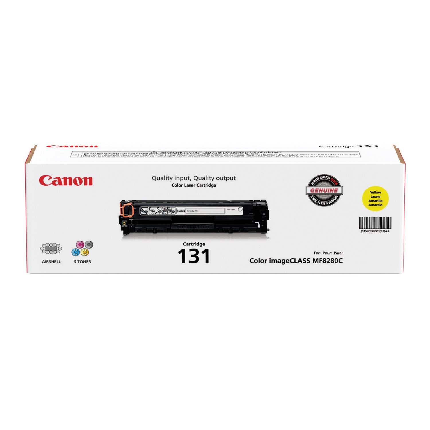 Canon 131 Cyan, Magenta, Yellow Toner Cartridges, Pack Of 3, 131 combo - Image 4