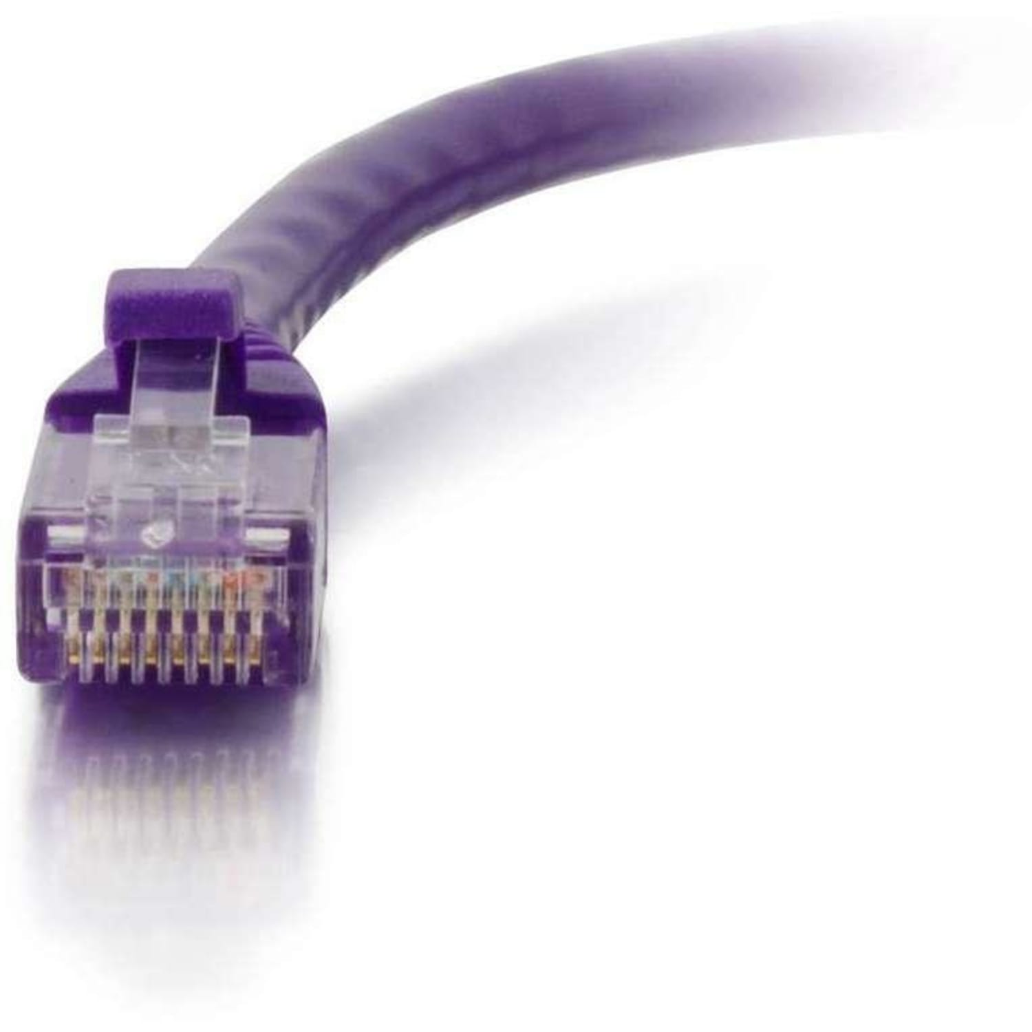 C2G-12ft Cat6 Snagless Unshielded (UTP) Network Patch Cable - Purple - Category 6 for Network Device - RJ-45 Male - RJ-45 Male - 12ft - Purple - Image 3