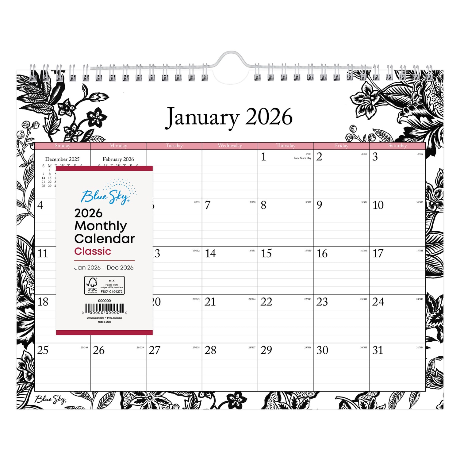 2026 Blue Sky Monthly Wall Calendar, 11in x 8-3/4in, Analeis, January To December, 100028 - Image 3