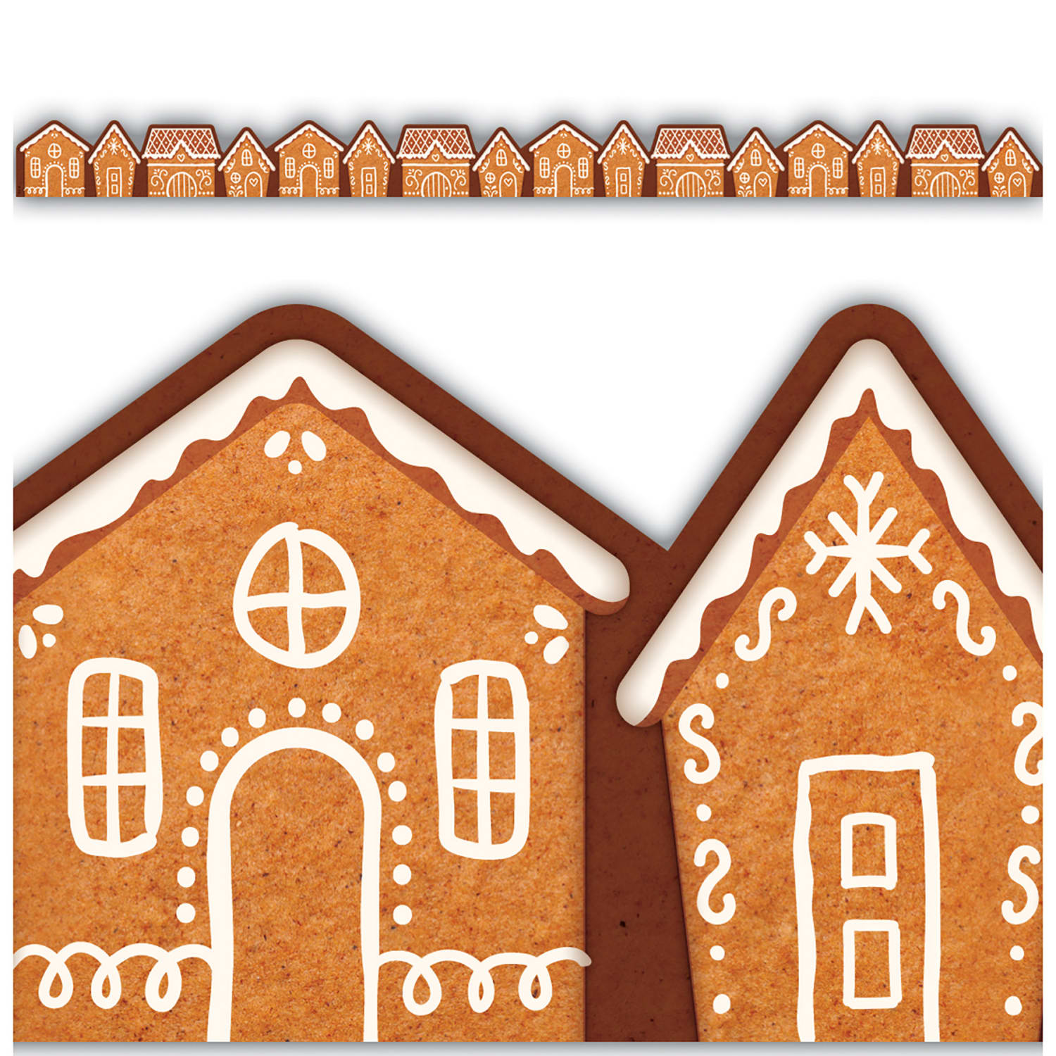Teacher Created Resources Die-Cut Border Trim, Gingerbread Houses, 35ft Per Pack, Set Of 6 Packs - Image 4