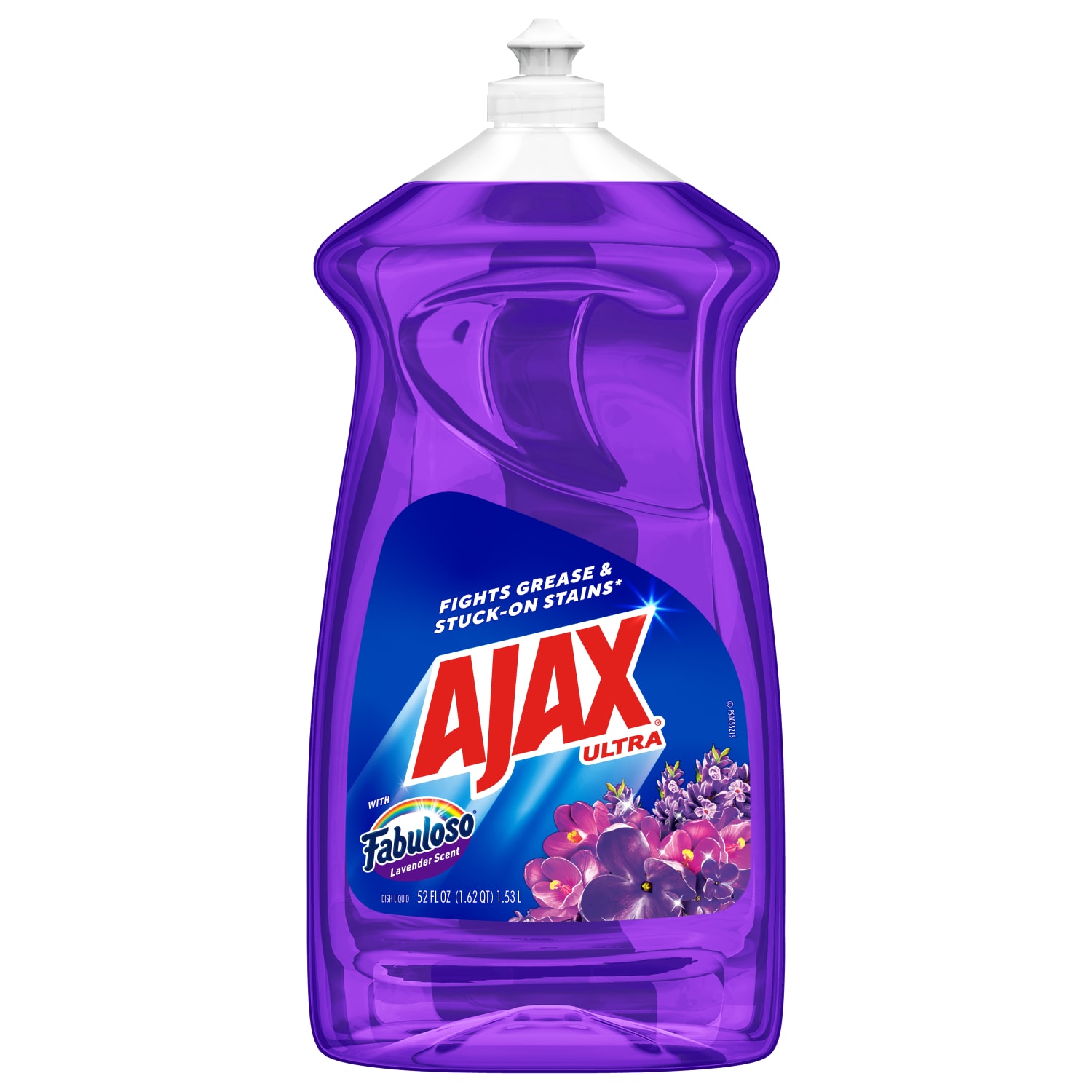 AJAX Ultra Liquid Dish Soap With Fabuloso, Lavender Scent, 52 Oz, Carton Of 6 Bottles - Image 3