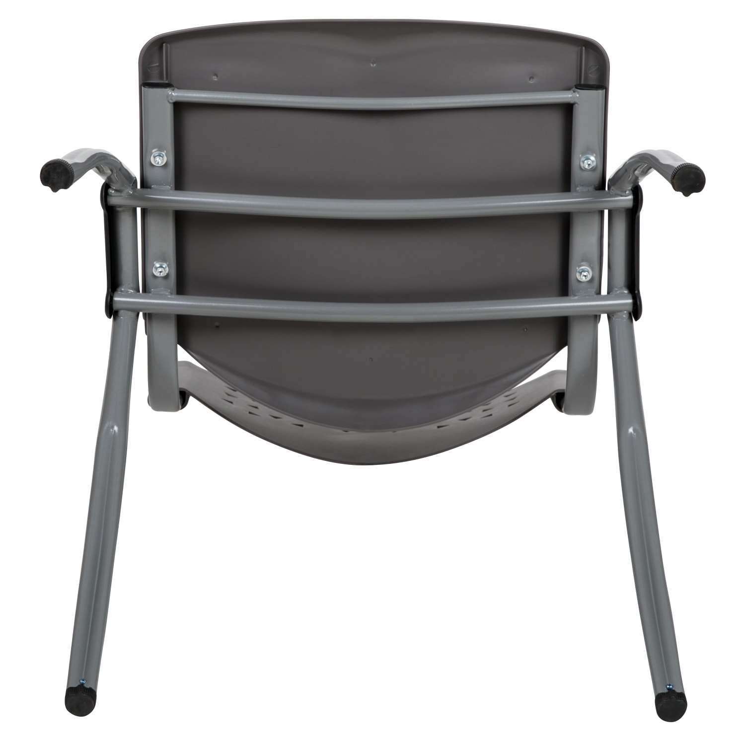 Flash Furniture HERCULES Series Plastic Stack Chair With Titanium Frame, Gray - Image 13