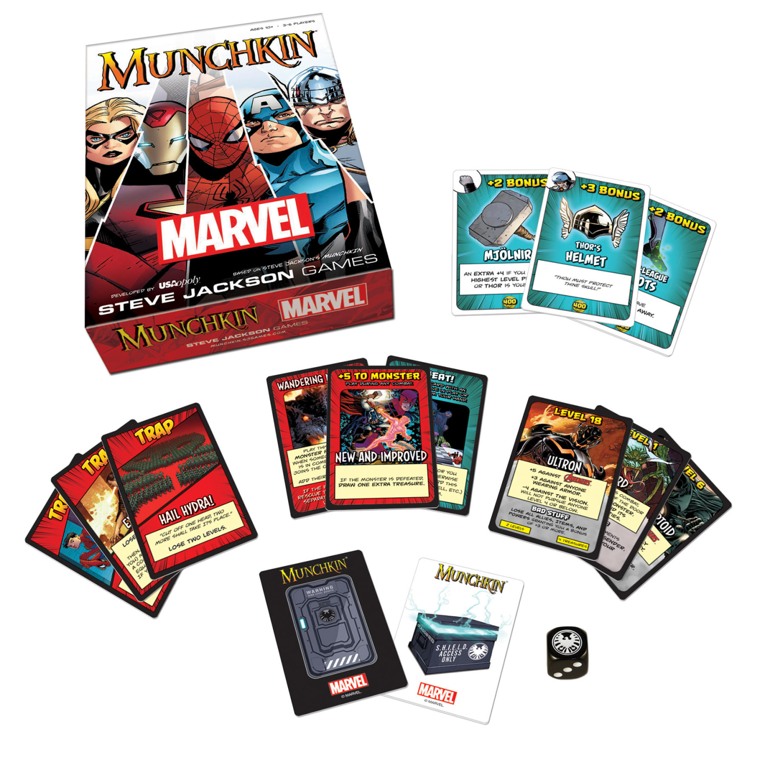 USAopoly MUNCHKIN: Marvel Edition Card Game - Image 3