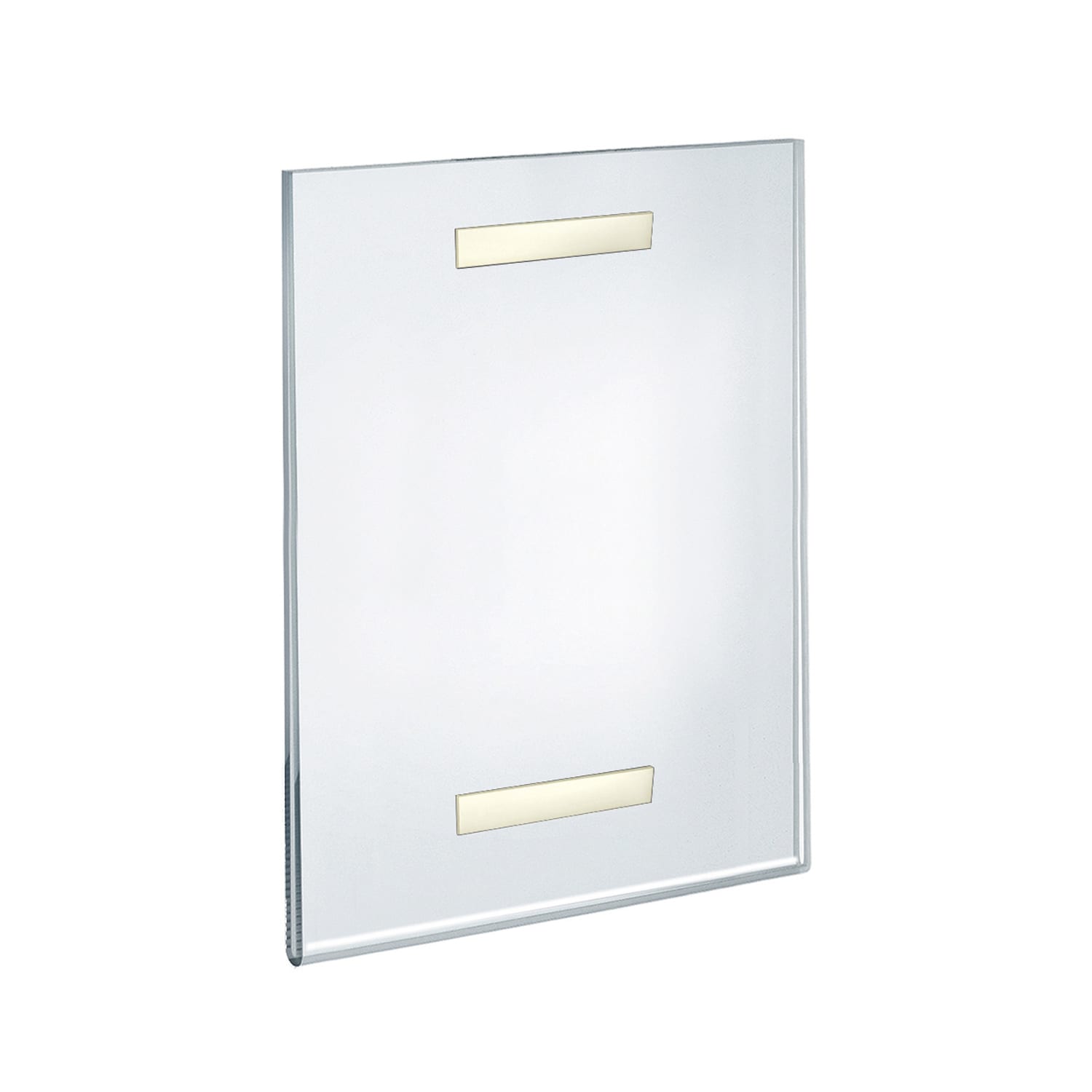 Azar Displays Adhesive Acrylic Vertical U-Frame Sign Holders, 14inH x 11inW x 1/4inD, Clear, Pack Of 10 Sign Holders - Image 4