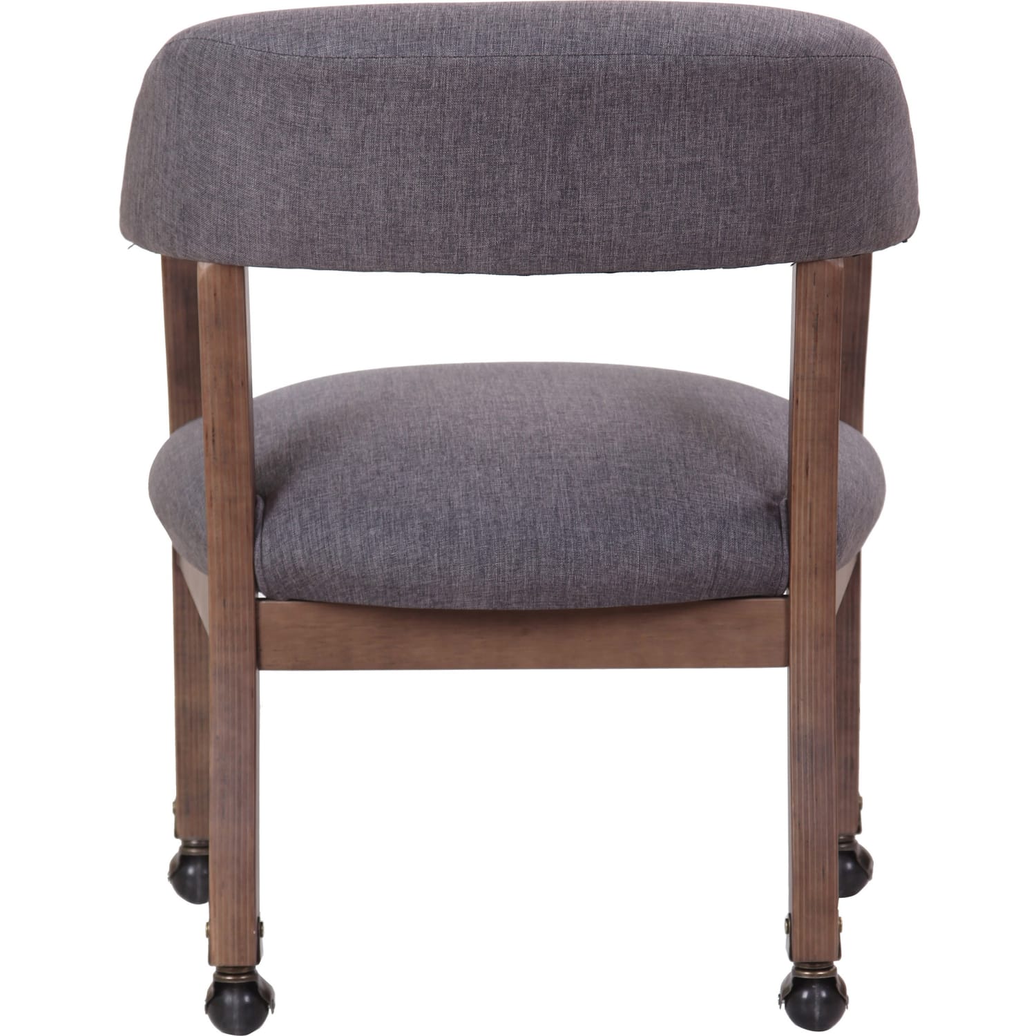 Boss Office Products Traditional Guest Chair, With Casters, Slate Gray/Brown - Image 10