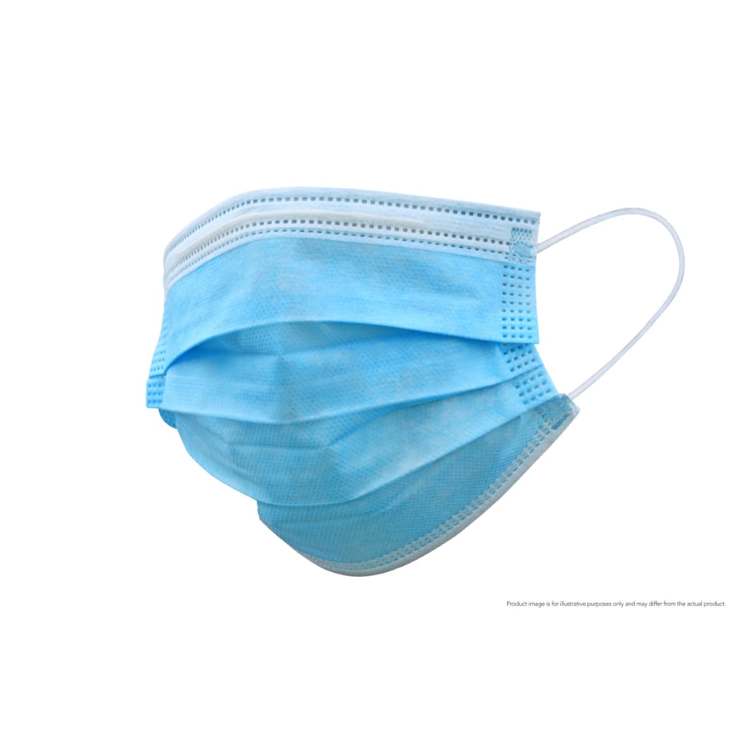 Omar, Inc. 3-Ply Pleated Disposable Face Mask, Adult, One Size, Box Of 50 - Image 3
