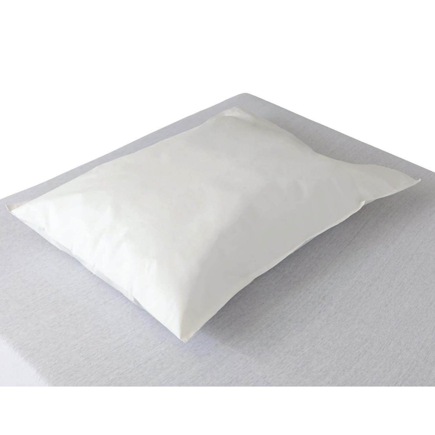 Medline Ultracel Disposable Tissue/Polyethylene Pillowcases, 21in x 30in, White, Case Of 100