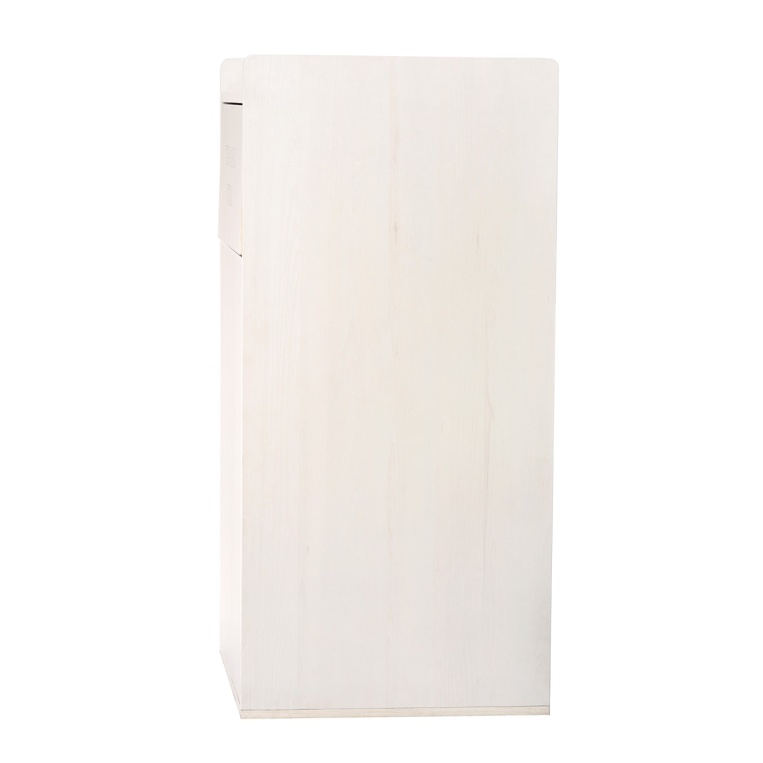 Alpine Industries Wood Commercial Tray Top Waste Enclosure Trash Receptacles, 40 Gallons, White, Pack Of 2 Receptacles - Image 4