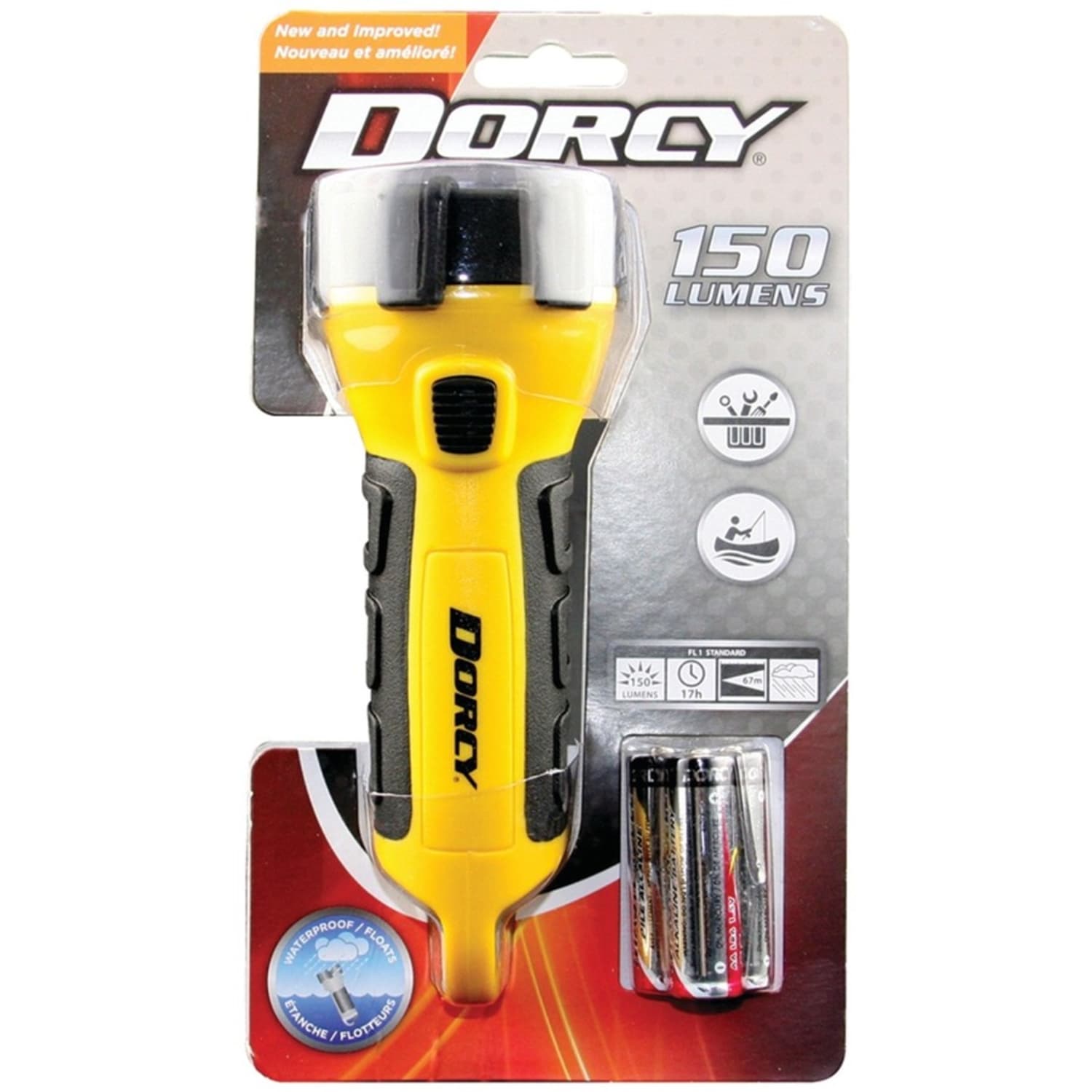 Dorcy 200 Lumen LED Waterproof Floating Flashlight - 1x LED - 200 lm Lumen - 3x AA - Alkaline - Battery - 412521 - Image 3