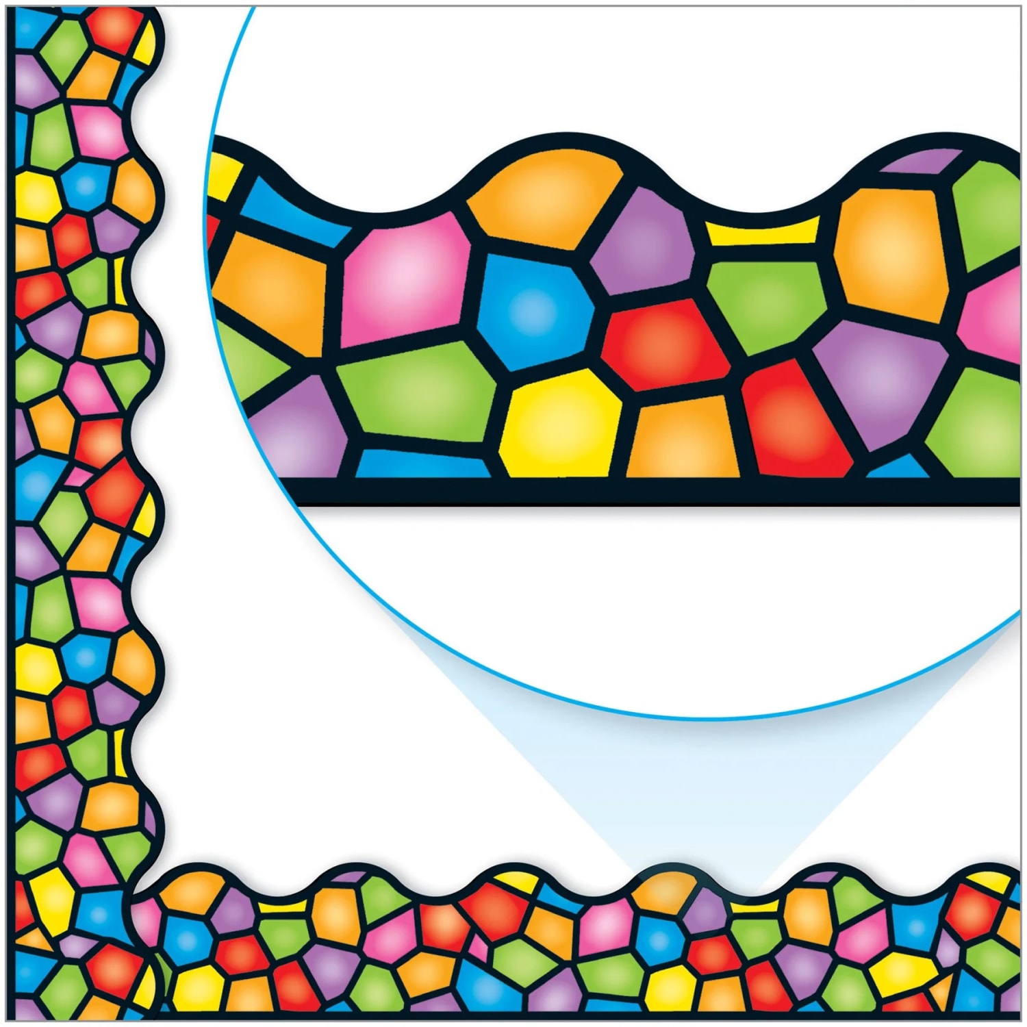 Trend Terrific Trimmers, Stained Glass, 39ft Per Pack, Set Of 6 Packs - Image 5