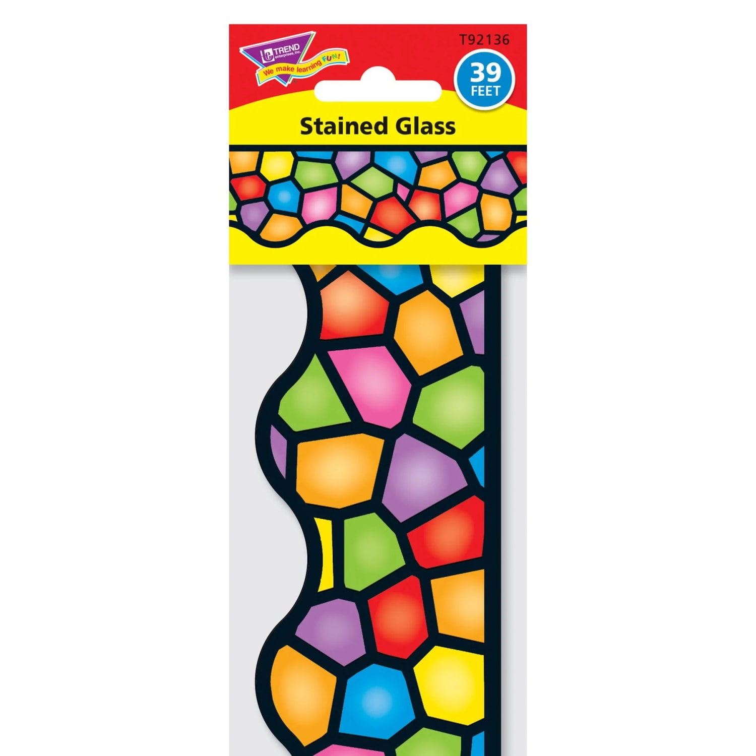 Trend Terrific Trimmers, Stained Glass, 39ft Per Pack, Set Of 6 Packs - Image 6