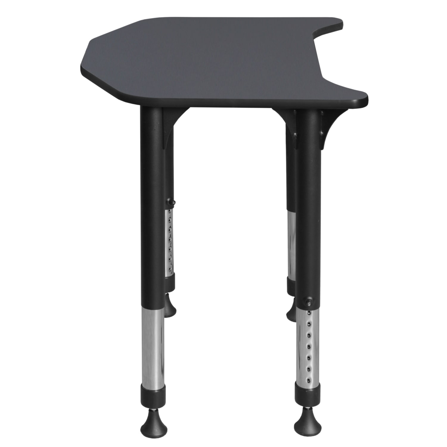 Regency Ferris 26inW Height Adjustable Student Activity Desk, Gray/Black - Image 6
