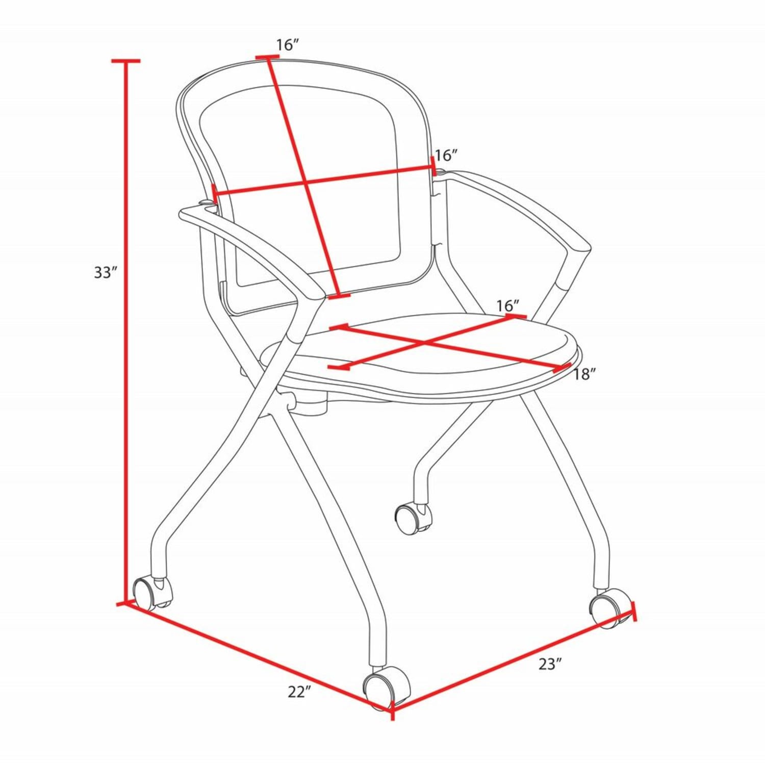 Regency Cadence Mesh Nesting Chairs With Arms SilverBlack Pack Of 4 Chairs PopularChairscom