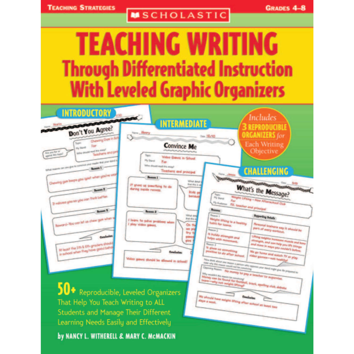 Scholastic Teaching Writing Through Differentiated Instruction With Leveled Graphic Organizers