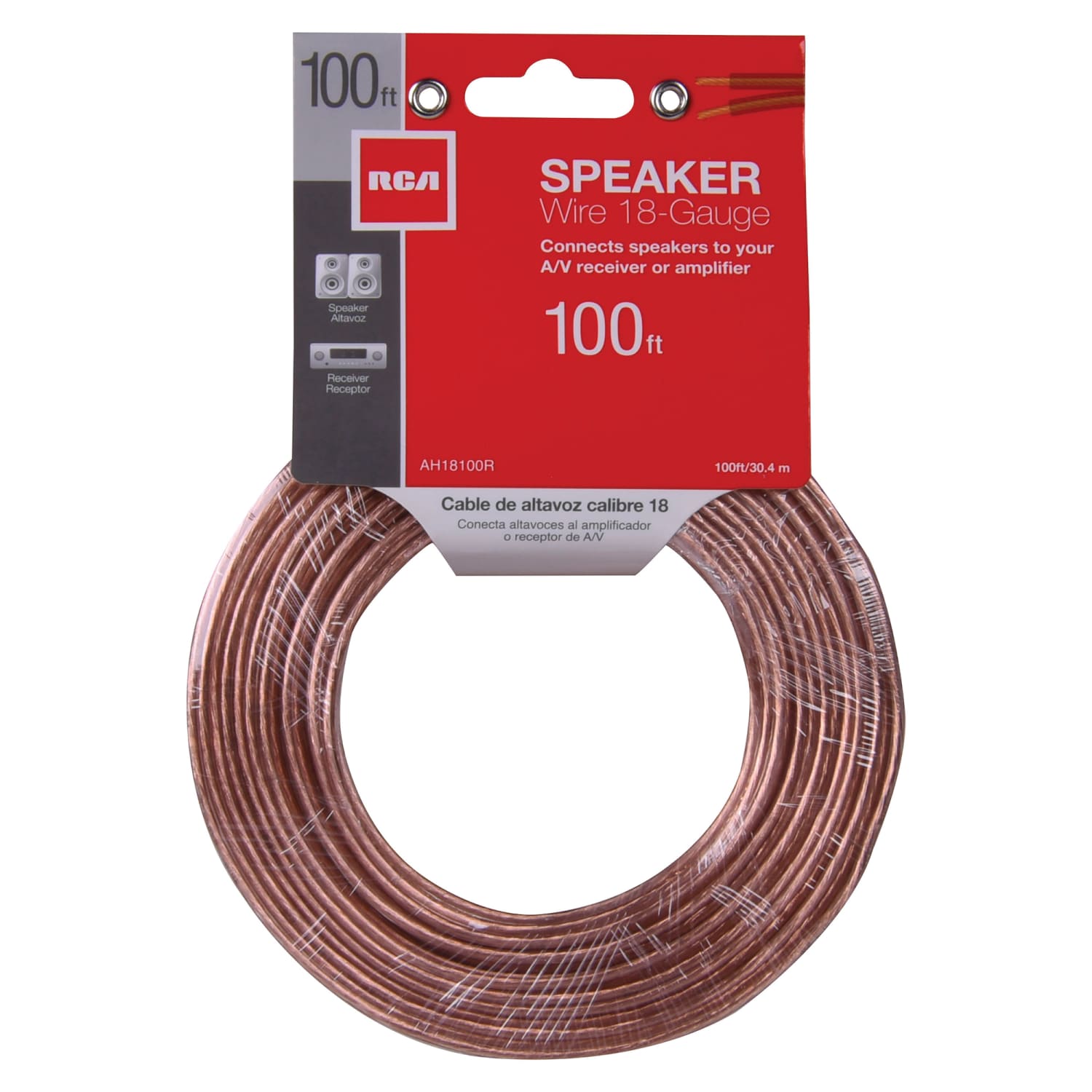 RCA 18 Gauge Speaker Wire, 100ft, Copper - Image 4