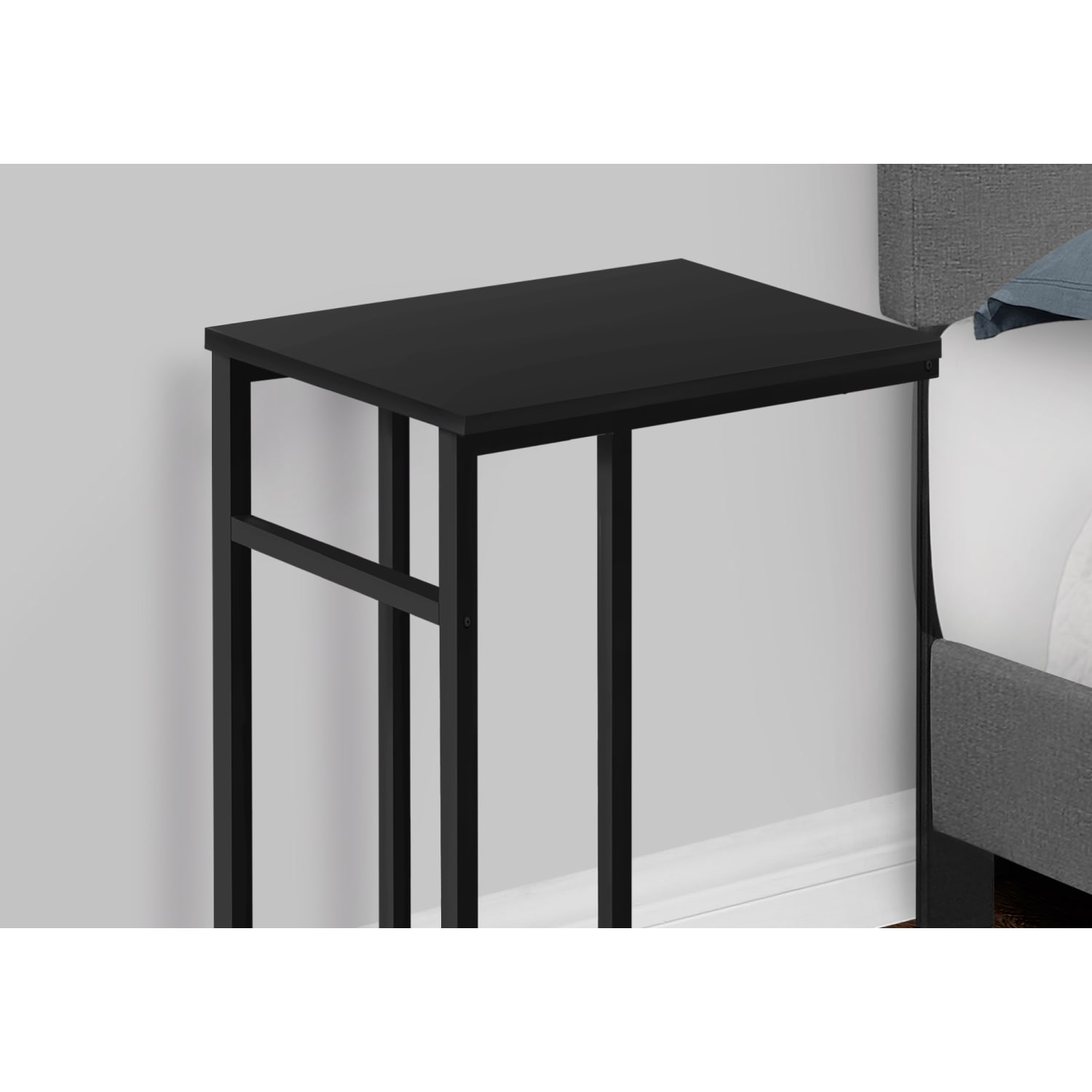 Monarch Specialties Abi Accent Table, 24inH x 18inW x 11-3/4inD, Black - Image 3